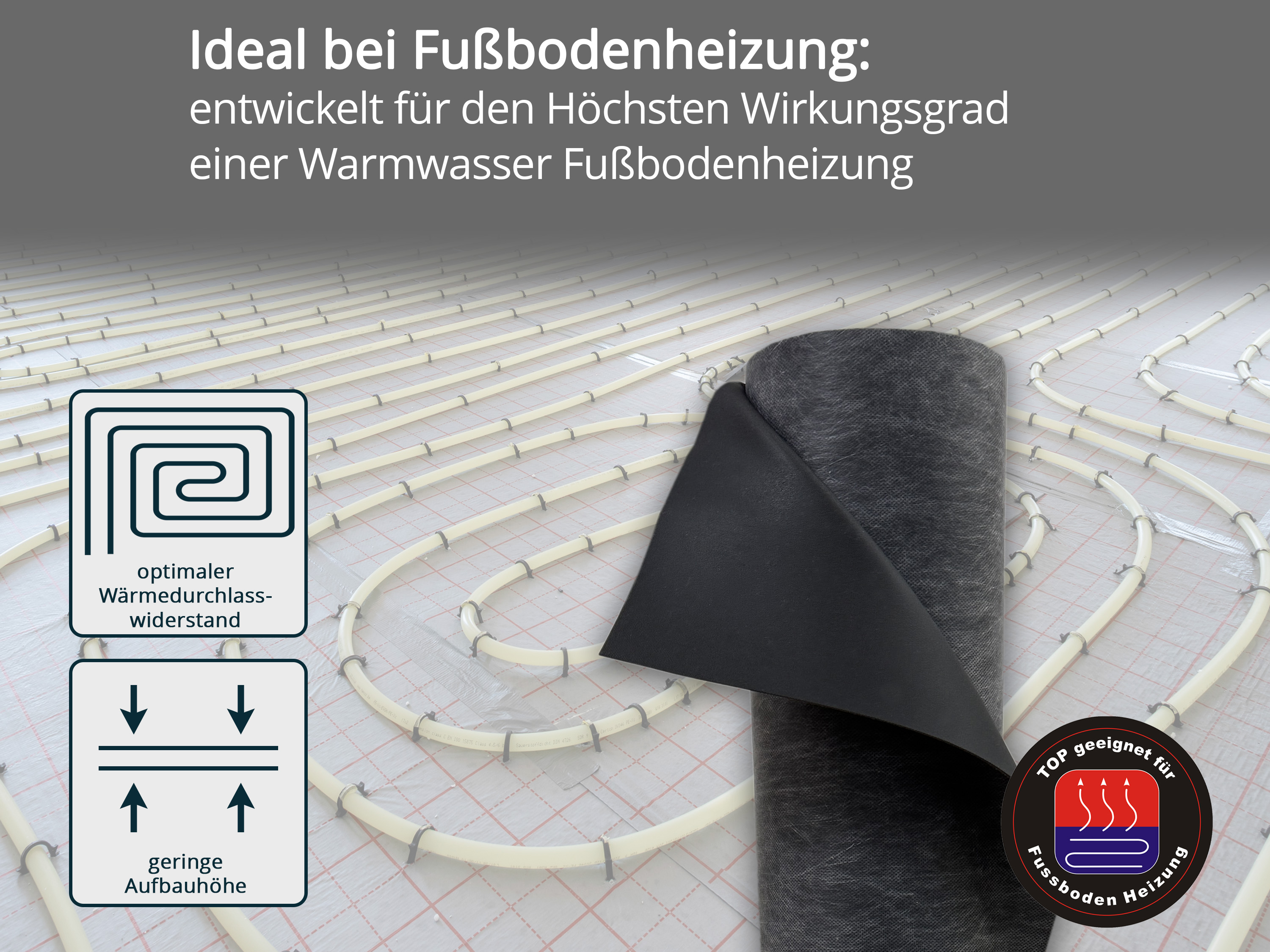 uficell® VINOSILENT premium Trittschallmatte mit Anti-Rutsch Oberfläche für Rigid/SPC Vinyl uficell® VINOSILENT premium Trittschallmatte mit Anti-Rutsch Oberfläche für Rigid/SPC Vinyl