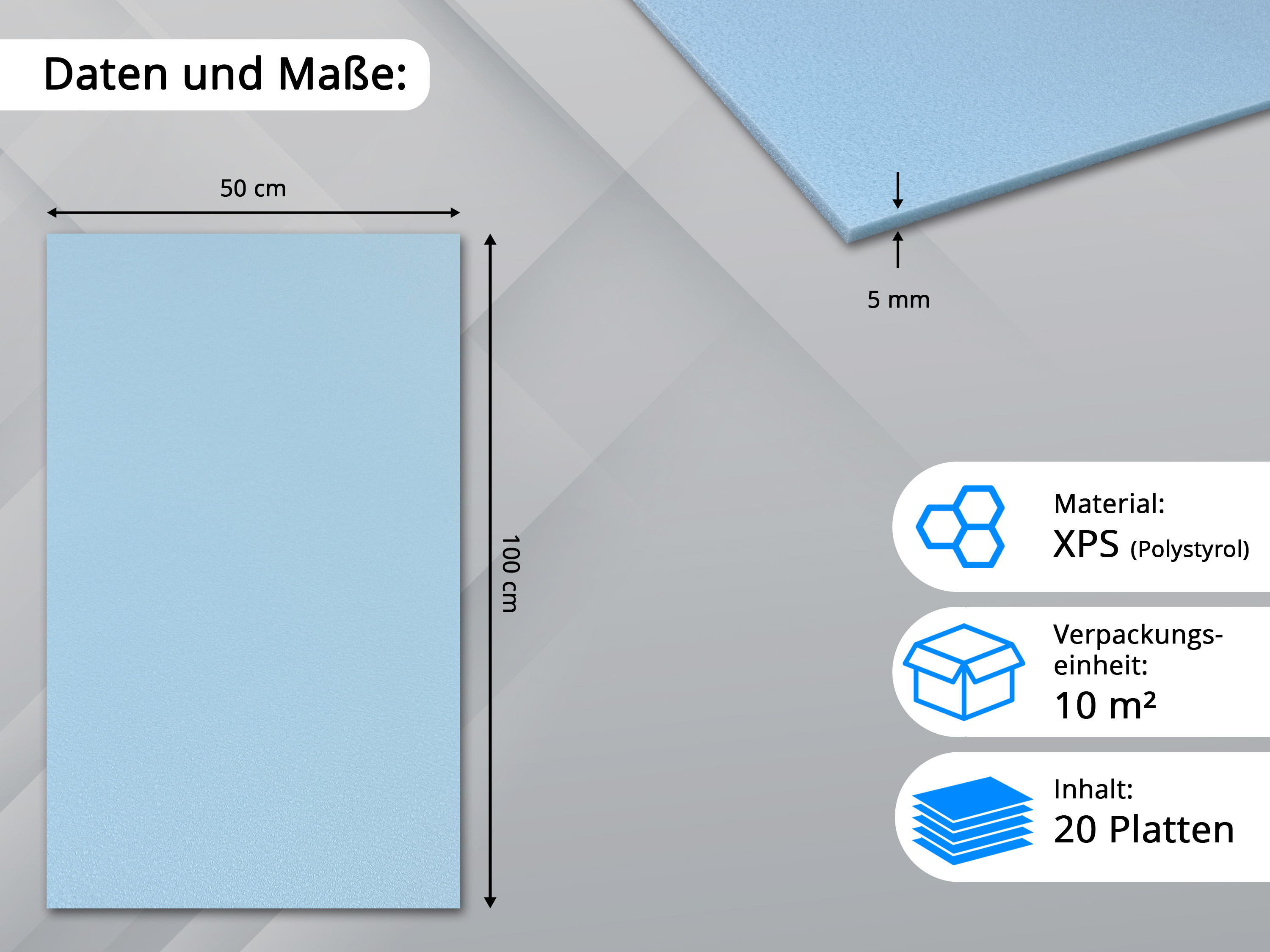 uficell® Soft-Step XPS Trittschalldämmung - 5 mm Stark - bis 20 dB(A) Trittschallverbesserung