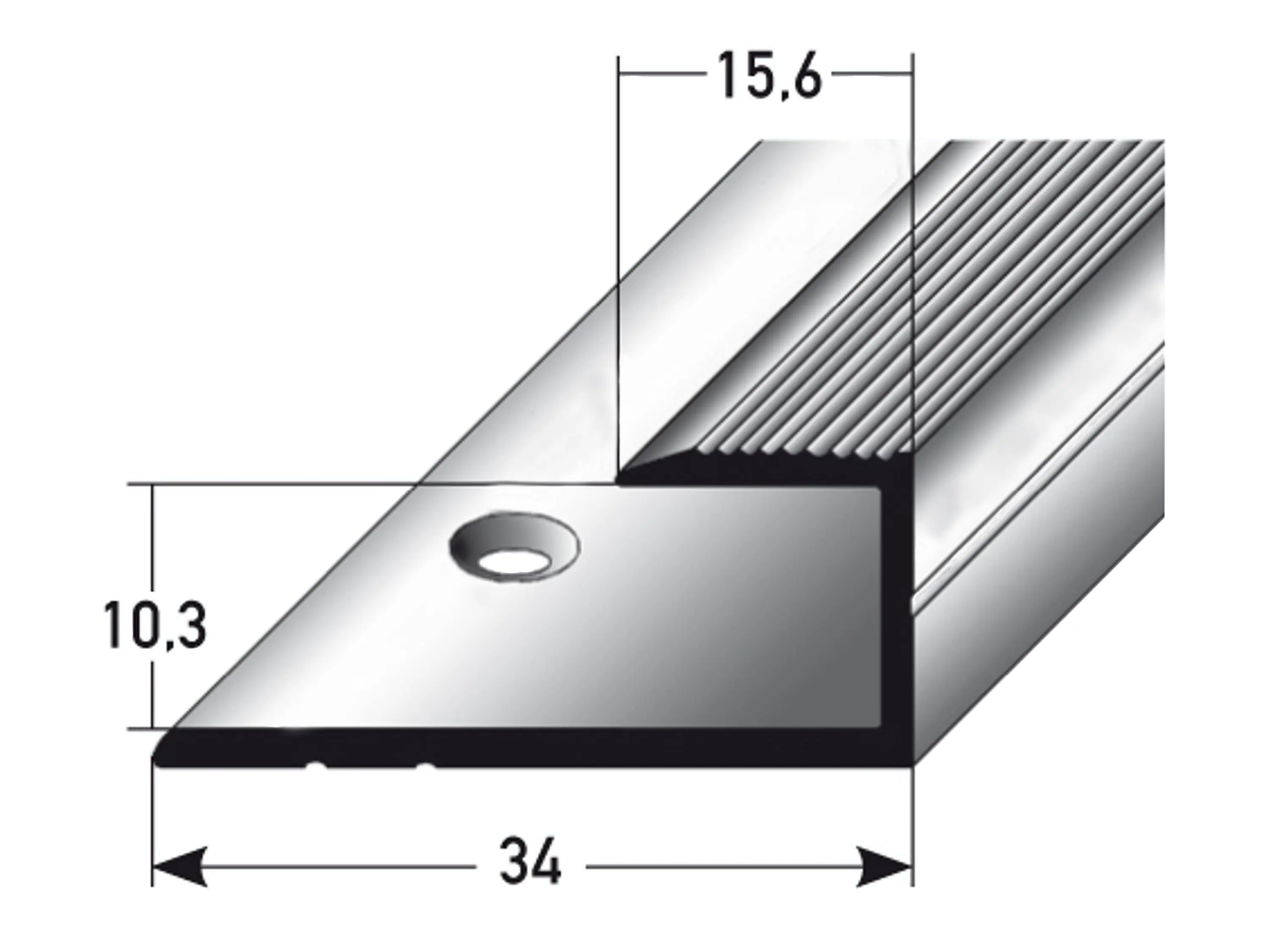 ufitec® Einschubprofile / Abschlussprofile - für Belagshöhen von 10,3 mm - Alu eloxiert ufitec® Einschubprofile / Abschlussprofile - für Belagshöhen von 10,3 mm - Alu eloxiert