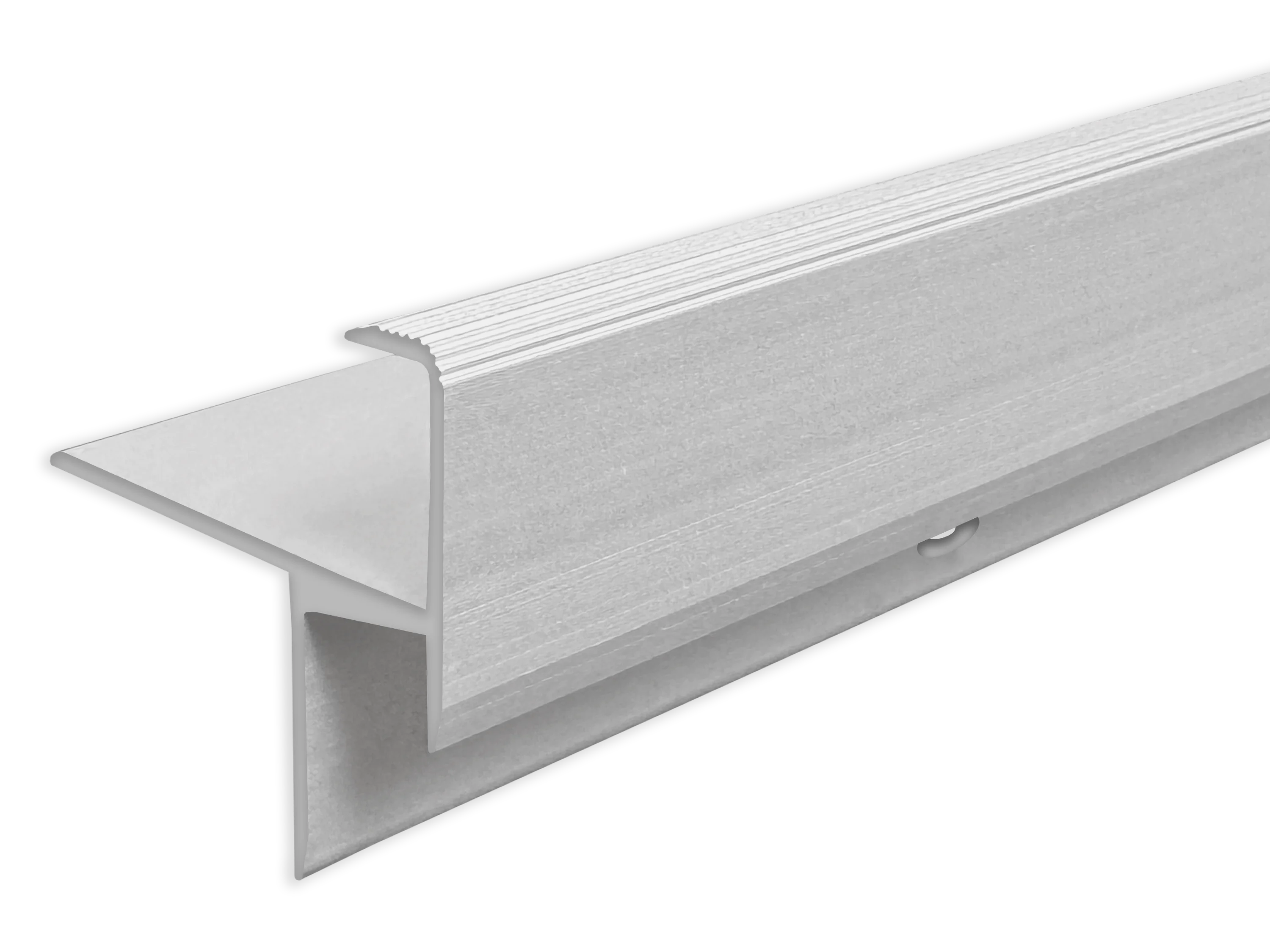 ufitec® Treppenkantenprofil beidseitig für Laminat u. Parkett - Belagshöhen von 15,3 mm-Alu eloxiert