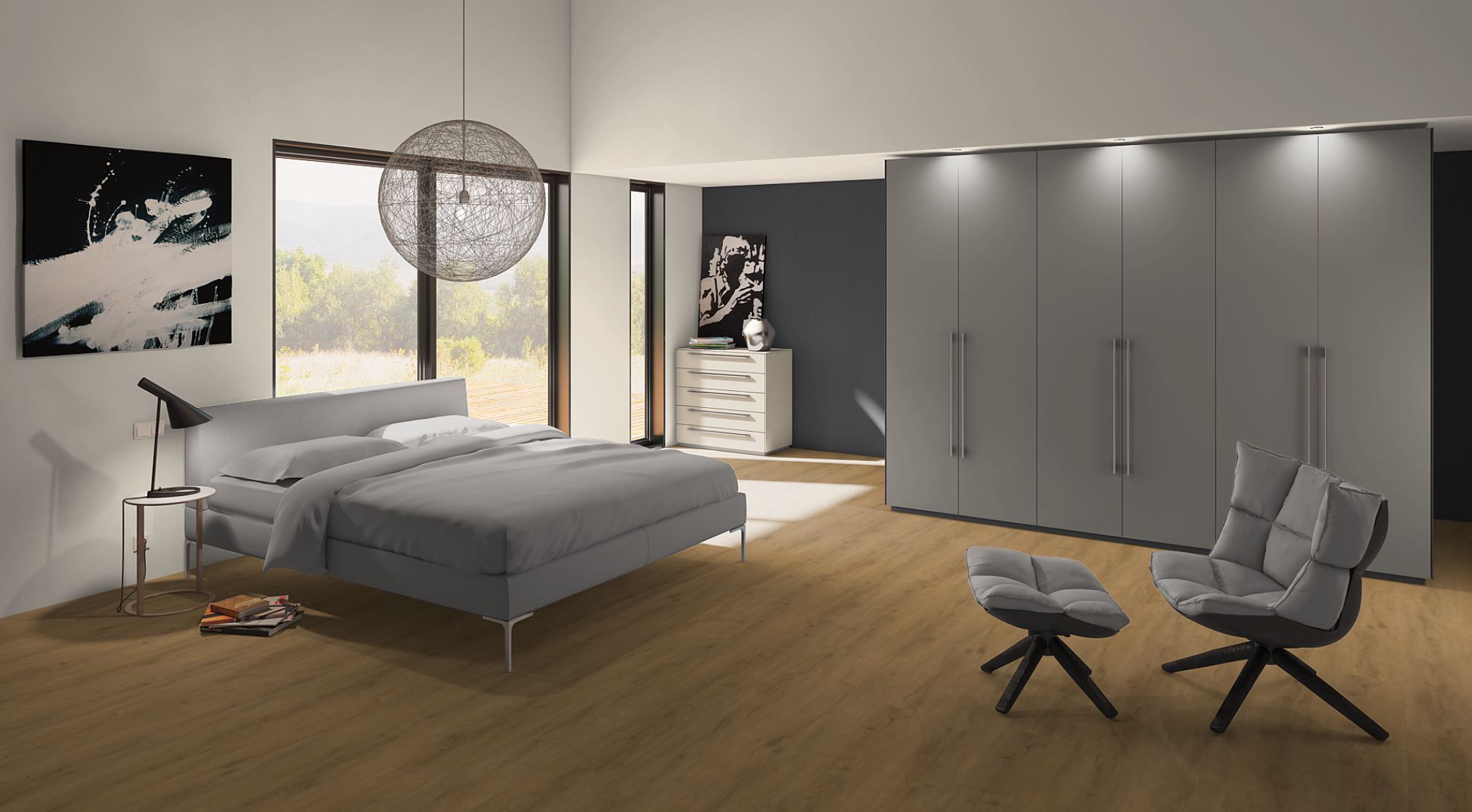 TRECOR® Klick Vinylboden Eiche Premium Natur Dunkel XXL Landhausdiele 6,5 mm Stark mit Trittschallunterlage TRECOR® Klick Vinylboden Eiche Premium Natur Dunkel XXL Landhausdiele 6,5 mm Stark mit Trittschallunterlage