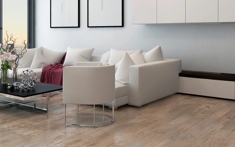Vinylboden in modernem Wohnraum