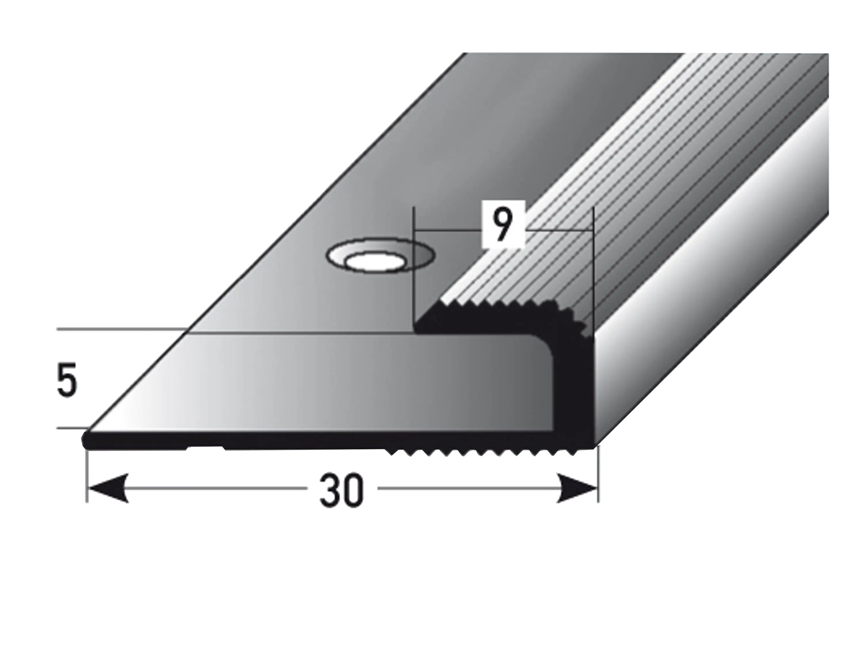 ufitec® Einschubprofile / Abschlussprofile - für Belagshöhen von 5 mm - Alu eloxiert ufitec® Einschubprofile / Abschlussprofile - für Belagshöhen von 5 mm - Alu eloxiert