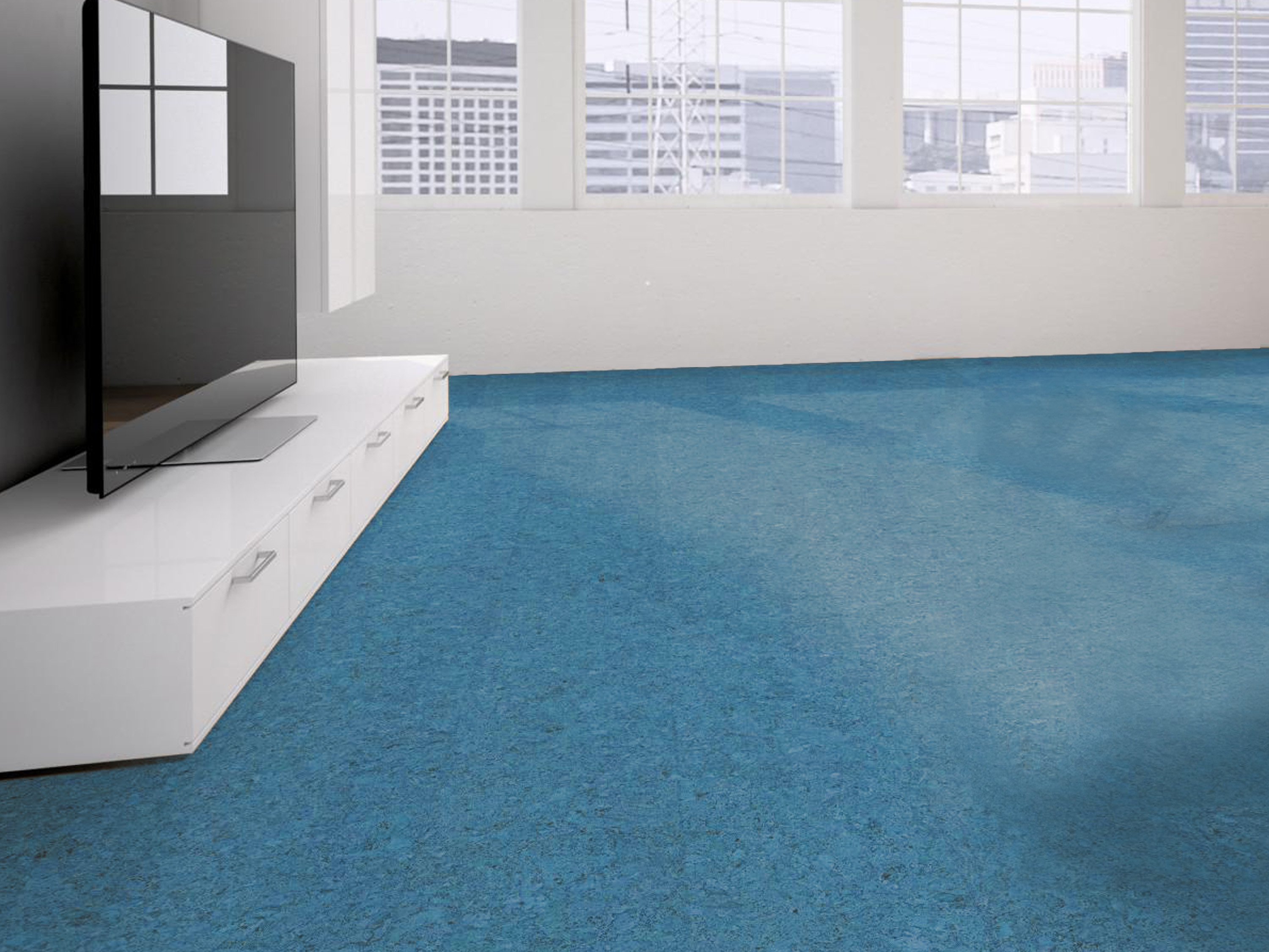 TRECOR® Klick Korkboden Evora - 10 mm Stark - Farbe: Himmelblau TRECOR® Klick Korkboden Evora - 10 mm Stark - Farbe: Himmelblau