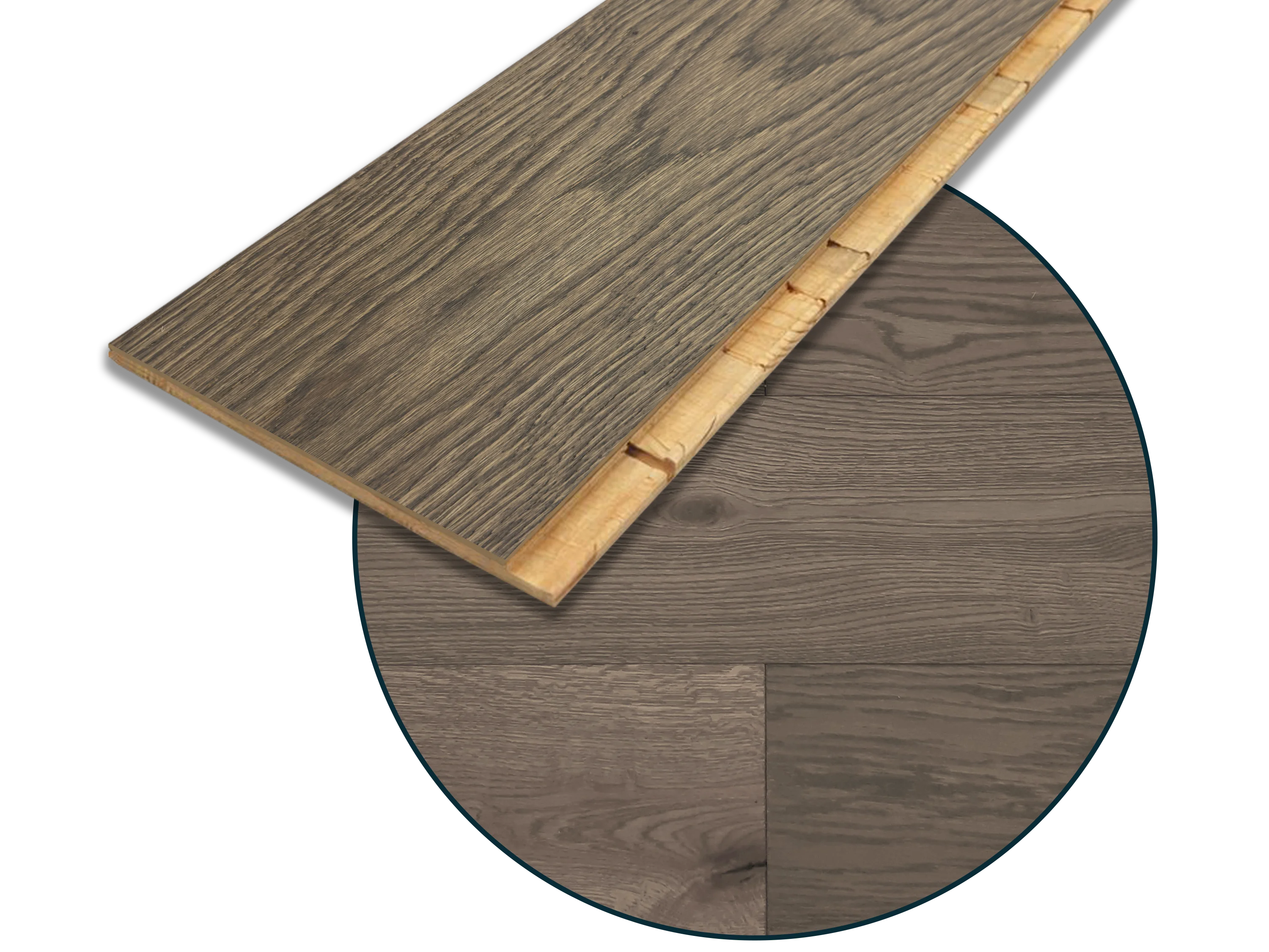 Parkettboden 3-Schicht Landhausdiele Eiche Rustikal Parkett gebürstet RUBIO R311 Havanna endgeölt