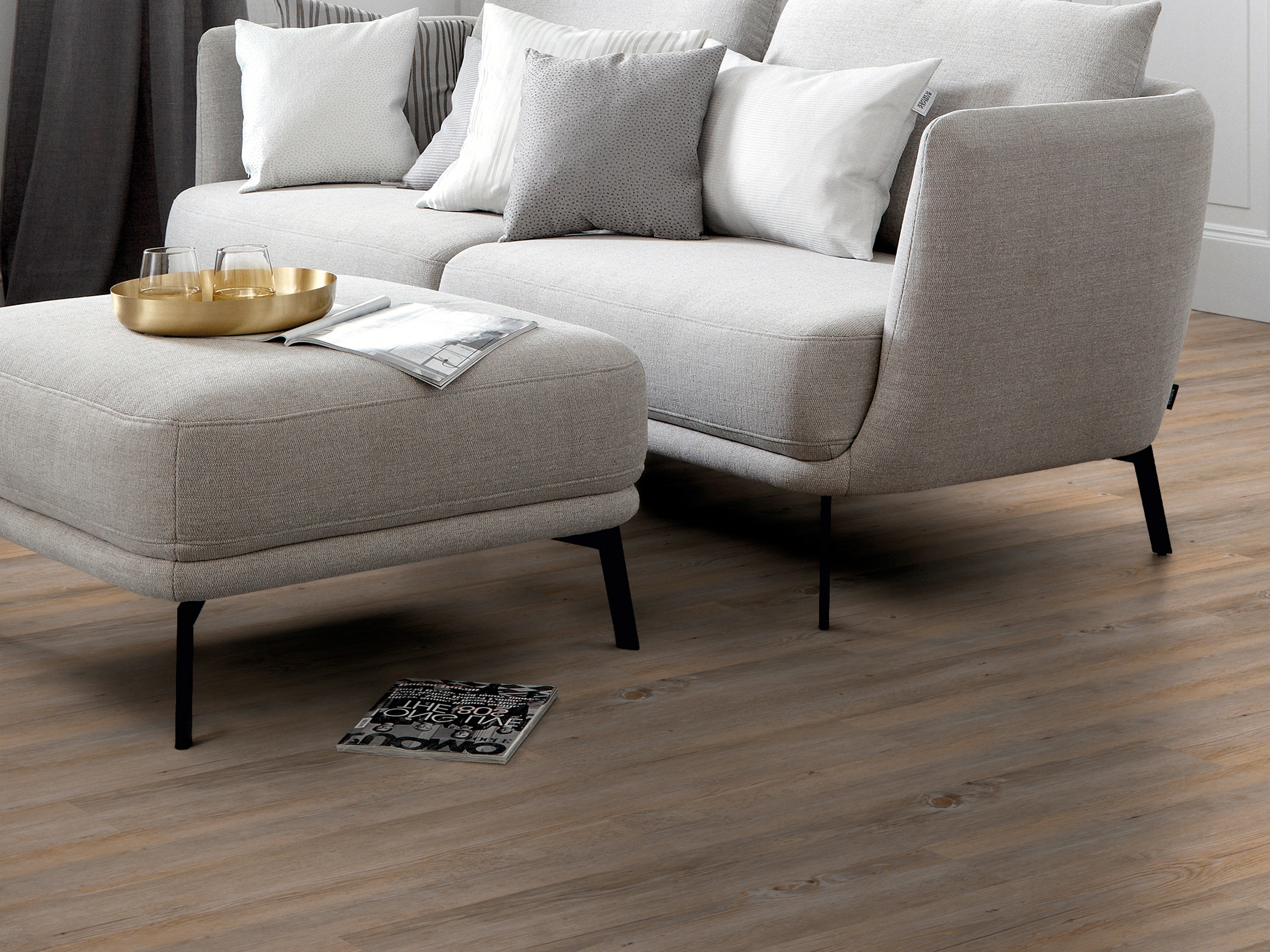 TRECOR® Vinyl Designboden Silent - Lärche Chalet Landhausdiele - Korkmittellage, HDF Träger TRECOR® Vinyl Designboden Silent - Lärche Chalet Landhausdiele - Korkmittellage, HDF Träger