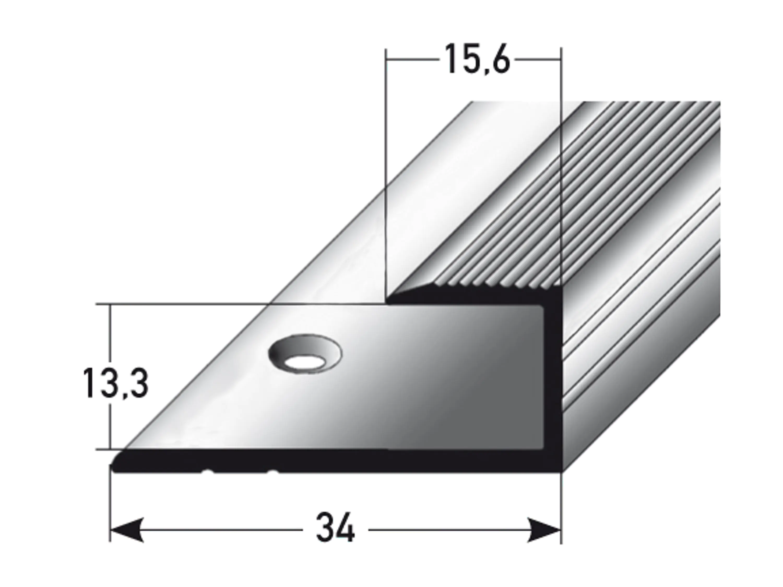 ufitec® Einschubprofile / Abschlussprofile - für Belagshöhen von 13,3 mm - Alu eloxiert ufitec® Einschubprofile / Abschlussprofile - für Belagshöhen von 13,3 mm - Alu eloxiert