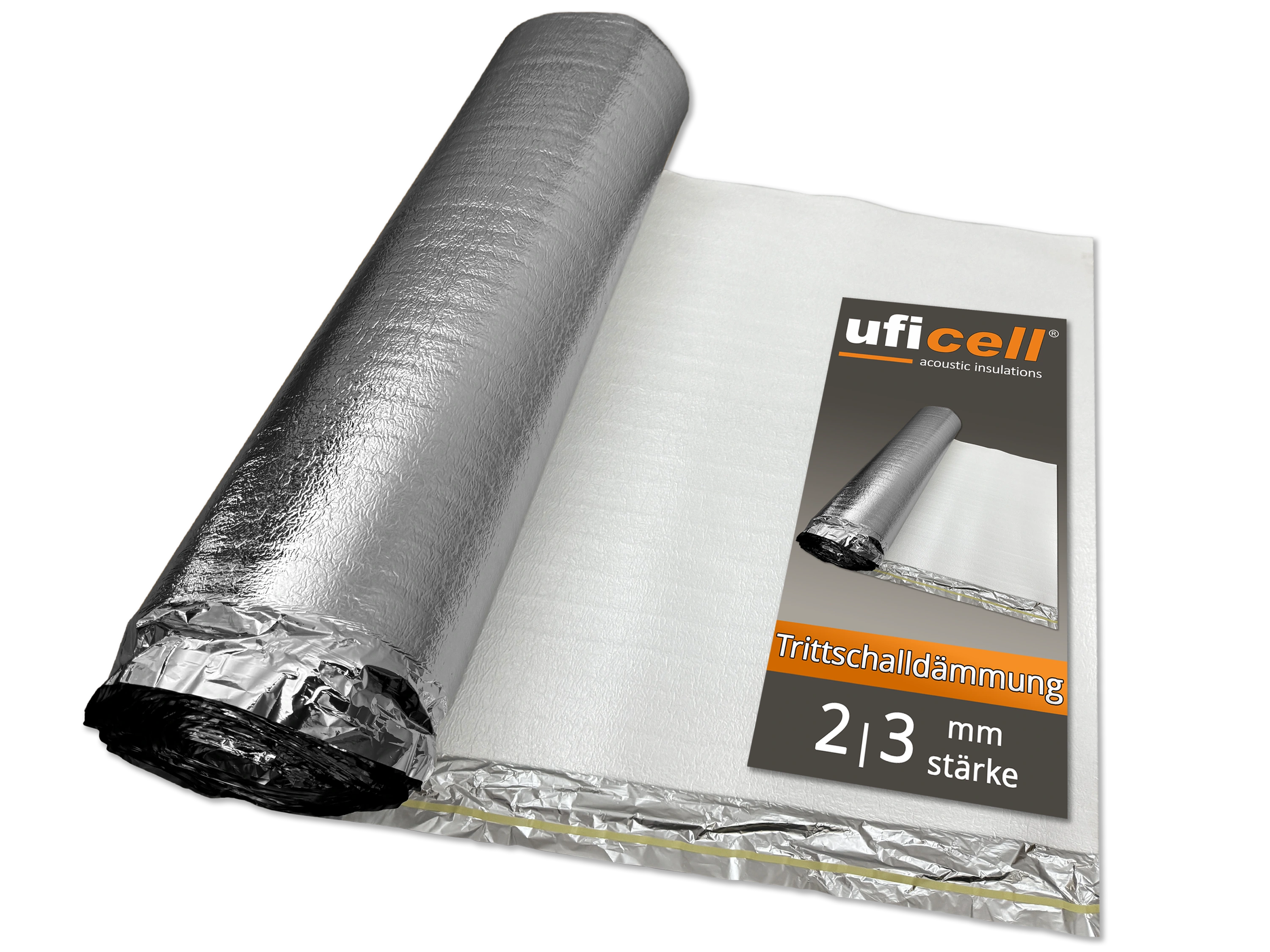 uficell® ALUPLUS PE-Schaum Laminat Verlegeunterlage Trittschalldämmung für Fußbodenheizung  uficell® ALUPLUS PE-Schaum Laminat Verlegeunterlage Trittschalldämmung für Fußbodenheizung