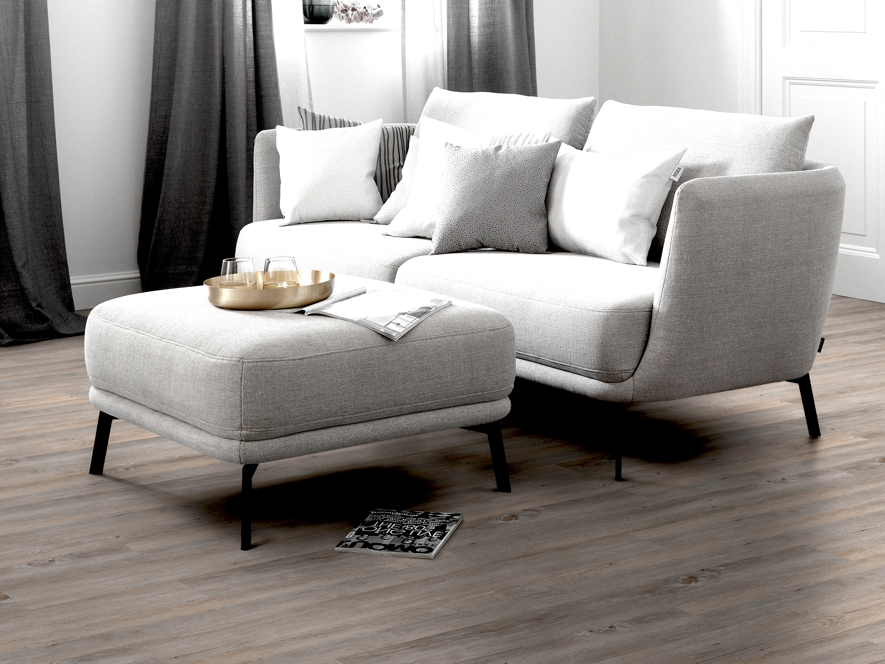 TRECOR® Vinyl Designboden Silent - Lärche Altweiß Landhausdiele - Korkmittellage, HDF Träger TRECOR® Vinyl Designboden Silent - Lärche Altweiß Landhausdiele - Korkmittellage, HDF Träger