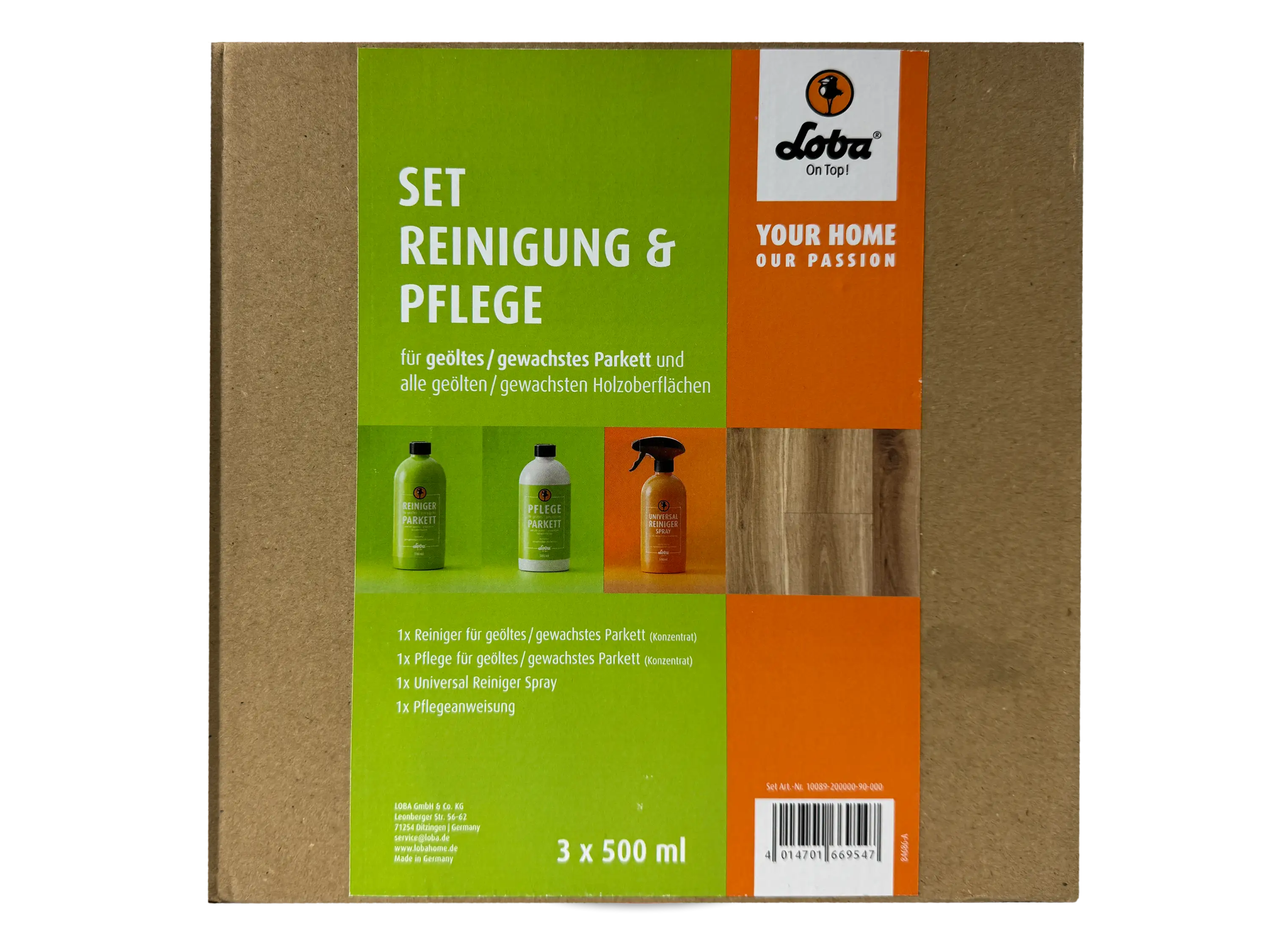 LOBAHOME Set Reinigung & Pflege für geölte / gewachste Parkettböden und Holzoberflächen LOBAHOME Set Reinigung & Pflege für geölte / gewachste Parkettböden und Holzoberflächen