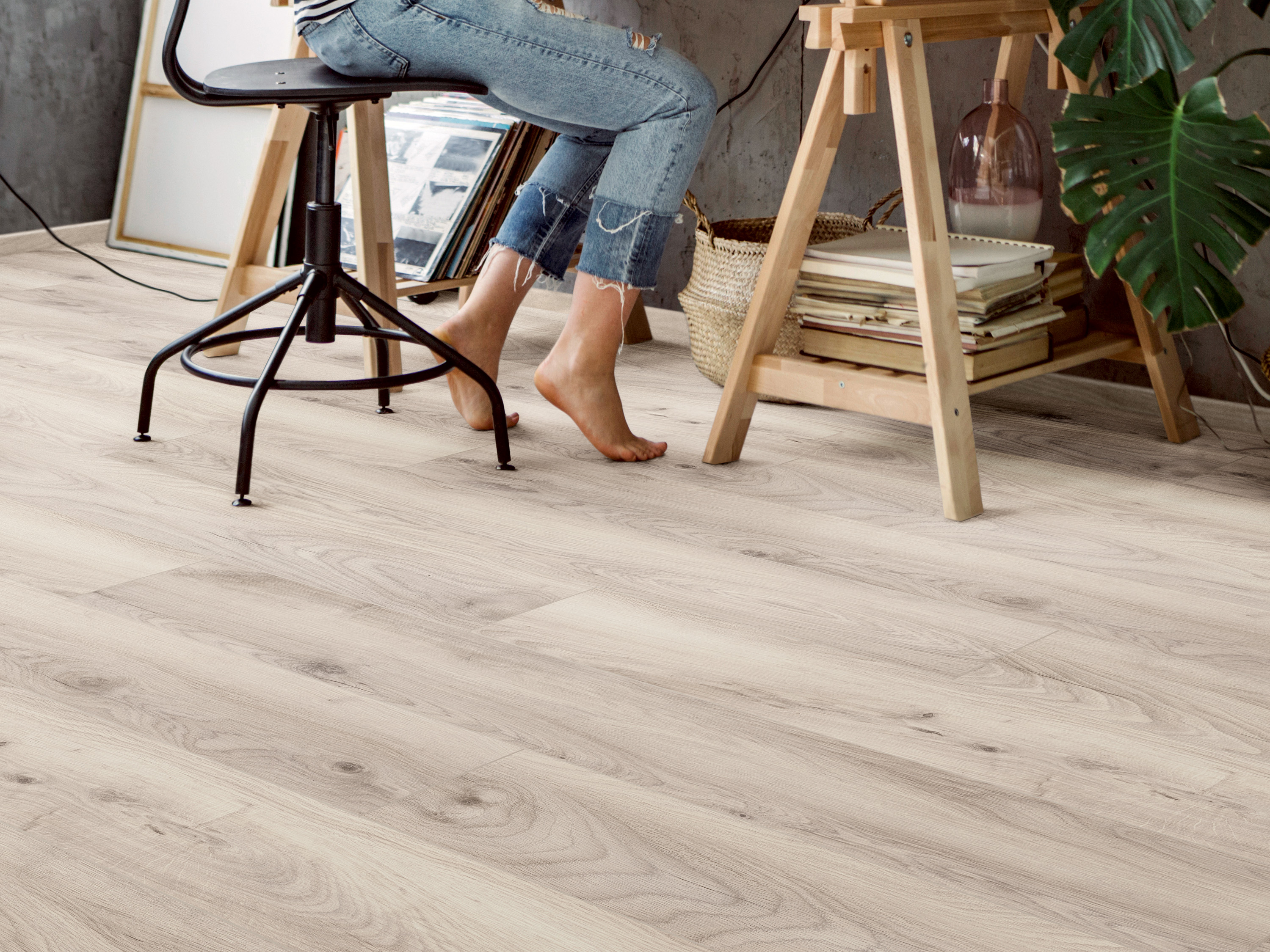 Klick-Designboden Pebble Manor Oak K503 Fliesenoptik Organic Flex 7 mm, mit integr. Trittschalldämmung Klick-Designboden Pebble Manor Oak K503 Fliesenoptik Organic Flex 7 mm, mit integr. Trittschalldämmung