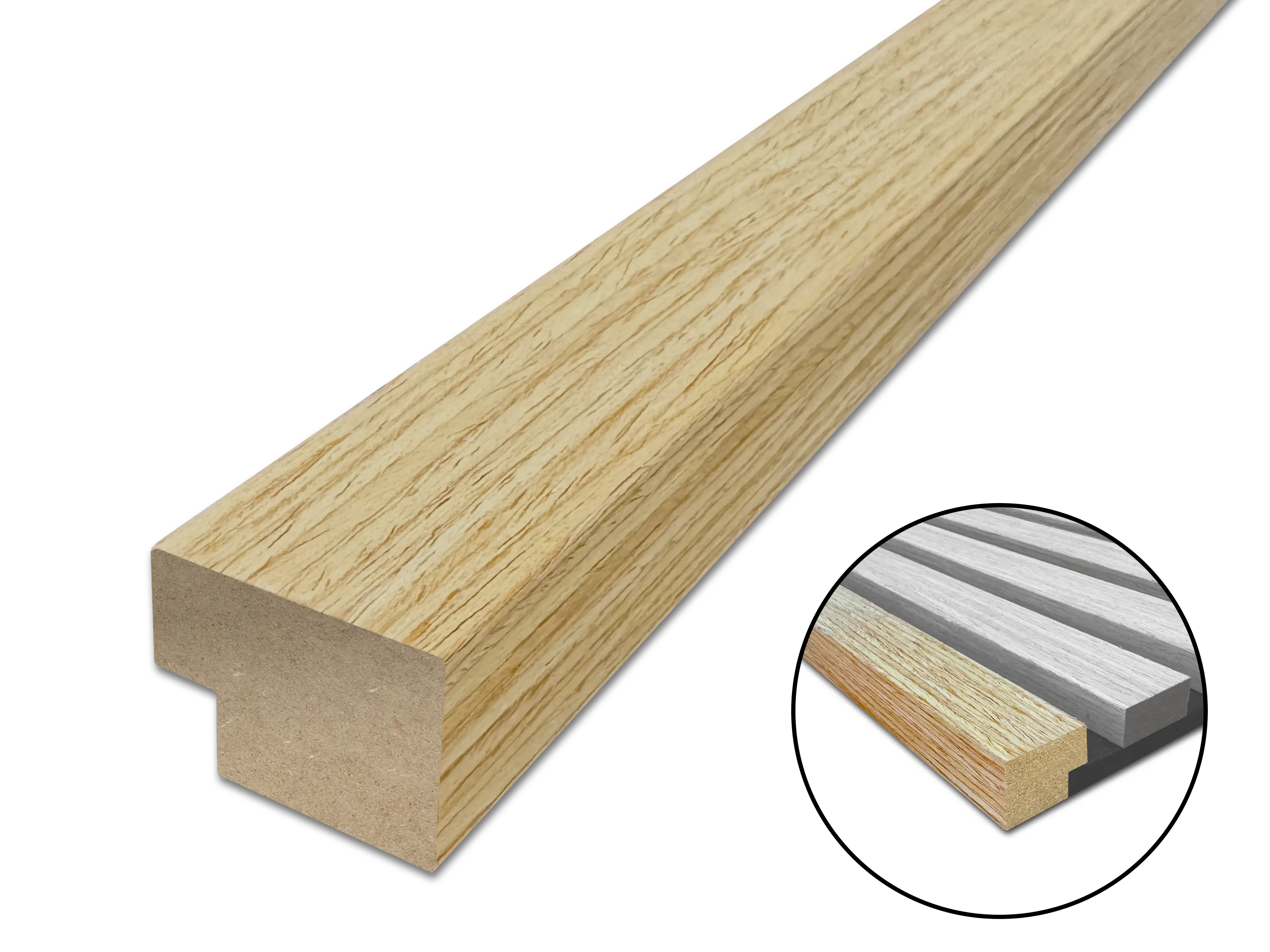 Abschlussleiste für Akustikpaneele 260 cm - verfügbar in allen Dekoren