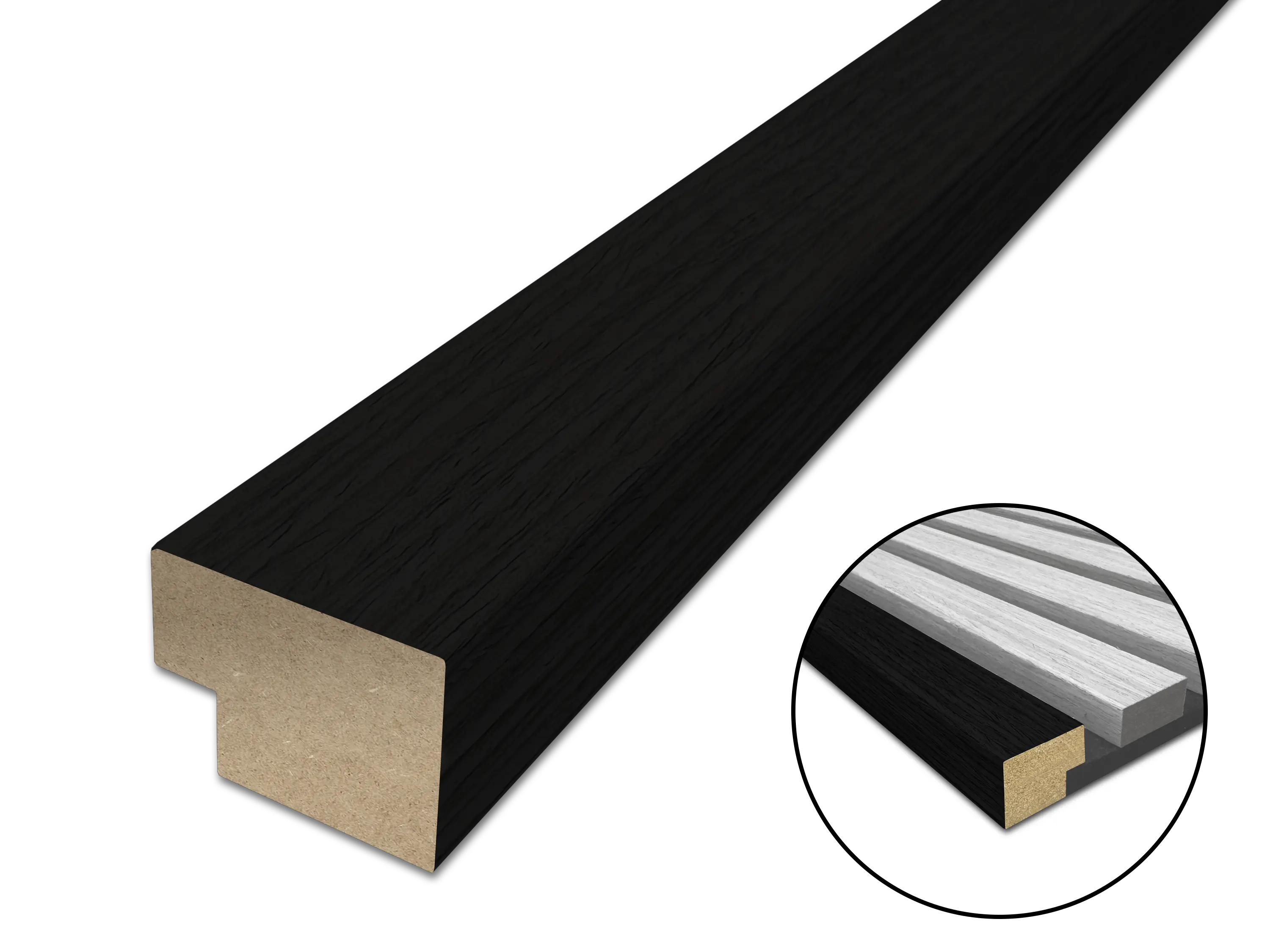 Abschlussleiste für Akustikpaneele 260 cm - verfügbar in allen Dekoren