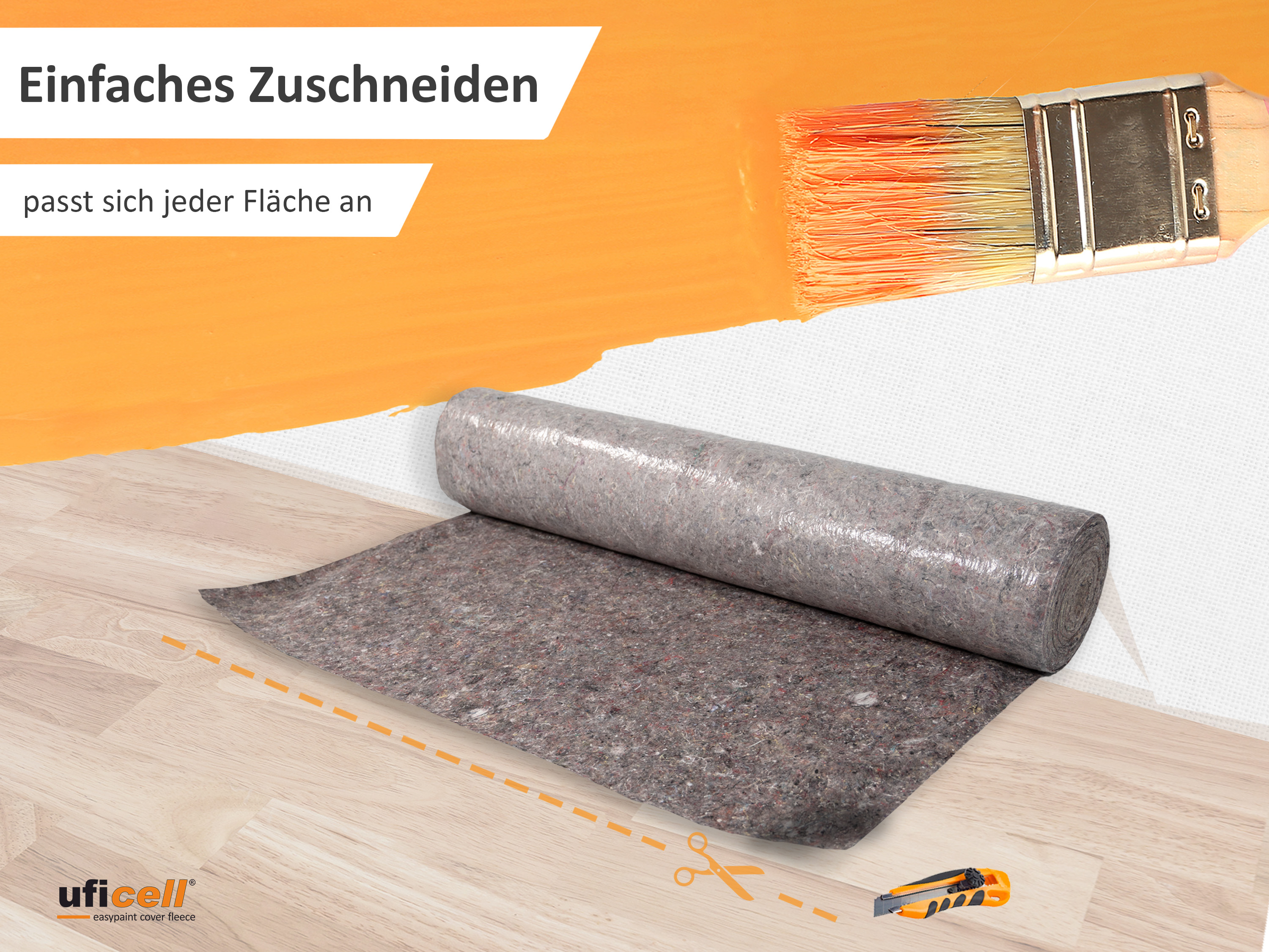 easypaint Malervlies Malerabdeckvlies premium, Schutzvlies, mit PE-Anti-Rutsch-Beschichtung 180g/m² easypaint Malervlies Malerabdeckvlies premium, Schutzvlies, mit PE-Anti-Rutsch-Beschichtung 180g/m²