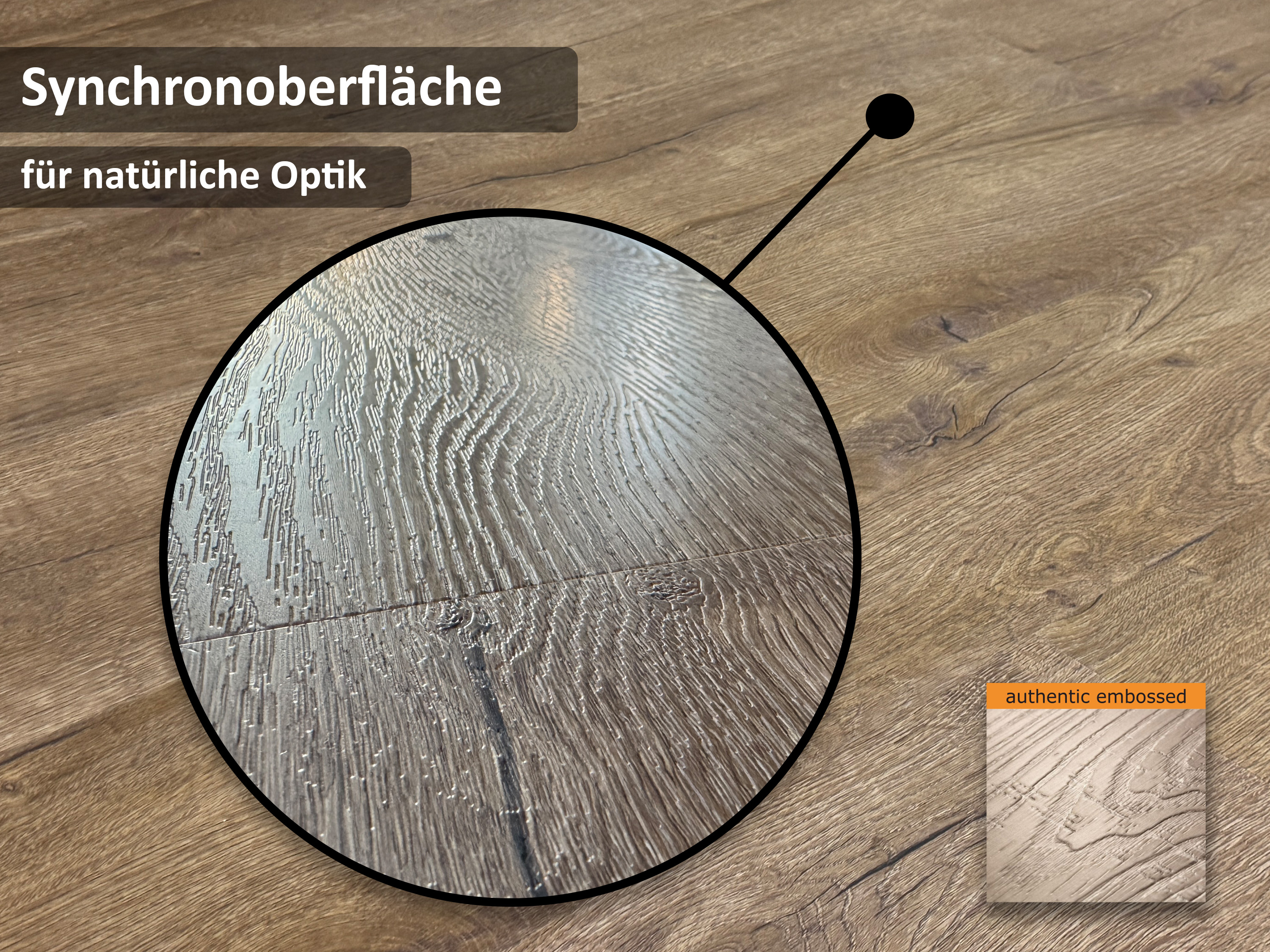 TRECOR® SPC / RIGID Klick Vinylboden Prestige Eiche Dunkel Landhausdiele - 5 mm - mit Synchronoberfläche TRECOR® SPC / RIGID Klick Vinylboden Prestige Eiche Dunkel Landhausdiele - 5 mm - mit Synchronoberfläche