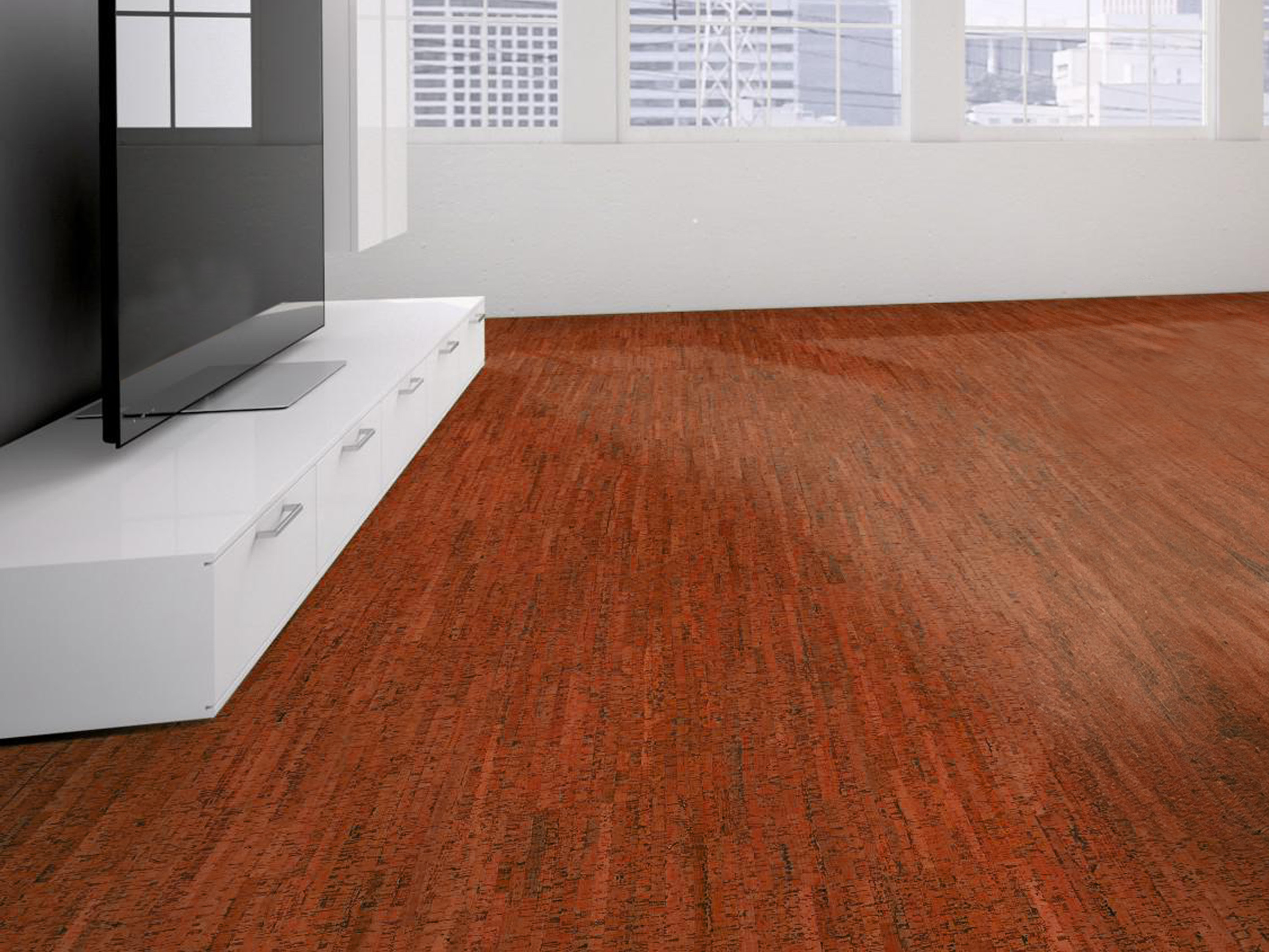 TRECOR® Klick Korkboden Mazara - 10 mm Stark - Farbe: Korallenrot TRECOR® Klick Korkboden Mazara - 10 mm Stark - Farbe: Korallenrot