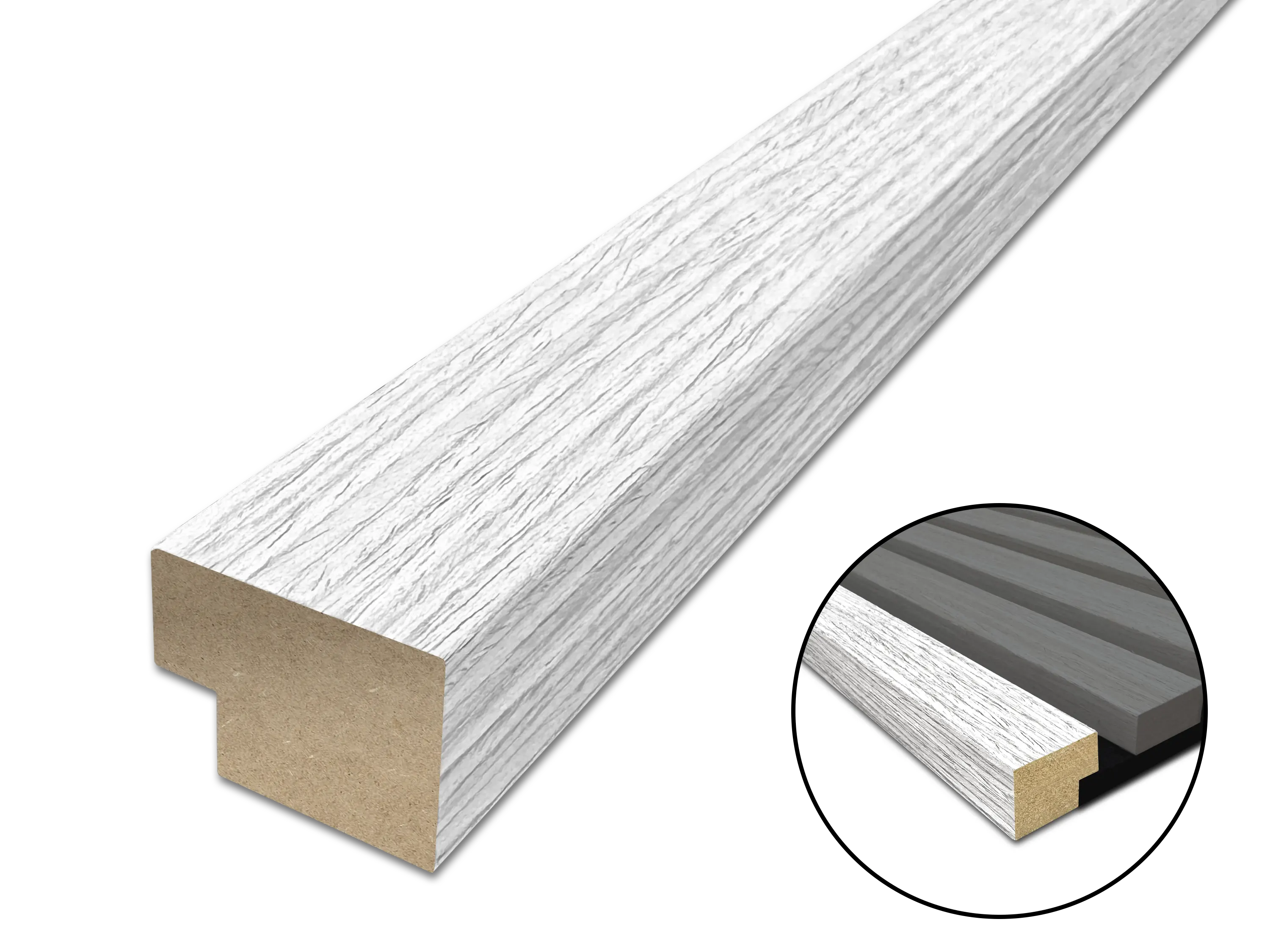 Abschlussleiste für Akustikpaneele 260 cm - verfügbar in allen Dekoren