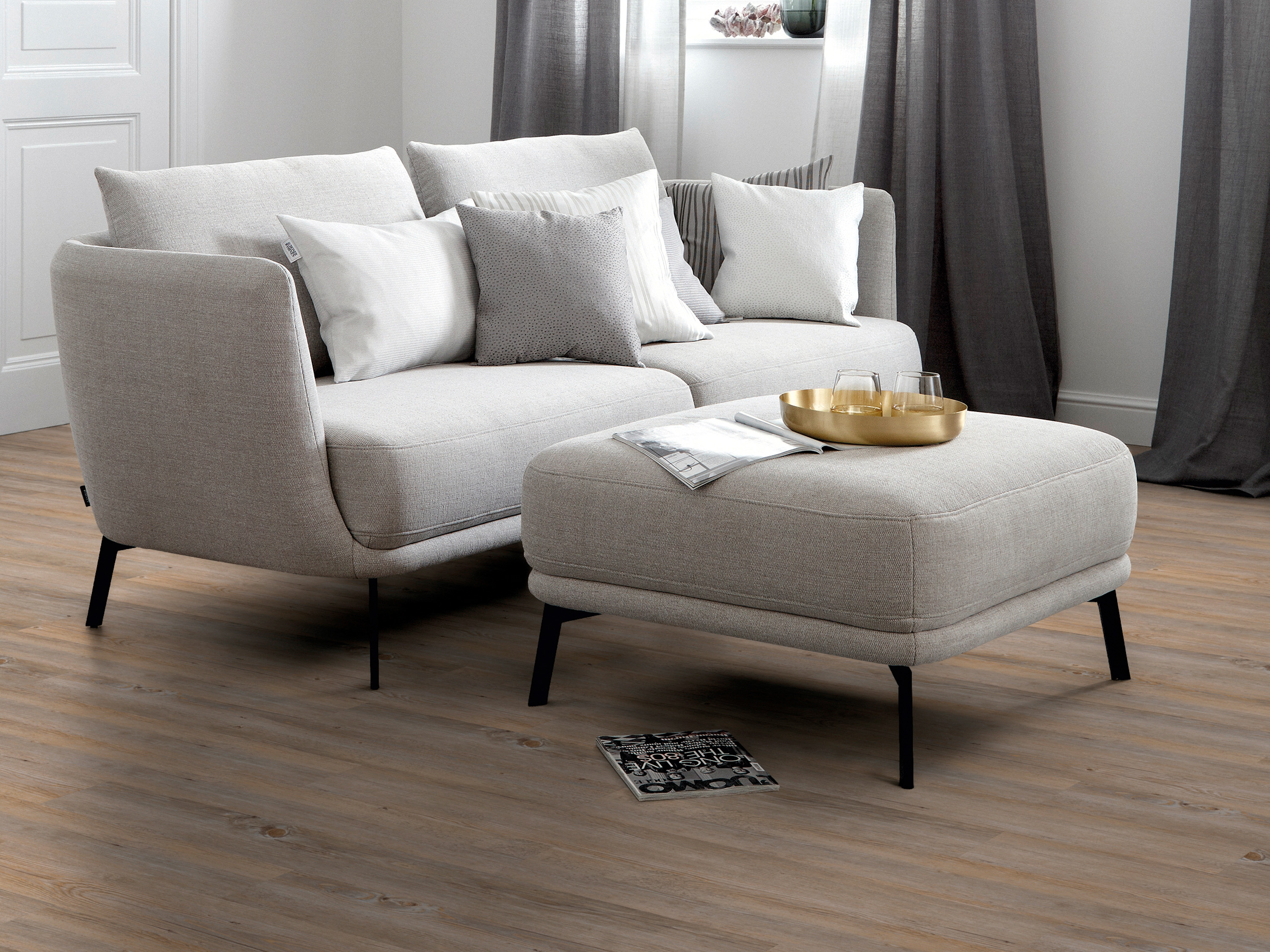 TRECOR® Vinyl Designboden Silent - Eiche Sepia Landhausdiele - Korkmittellage, HDF Träger TRECOR® Vinyl Designboden Silent - Eiche Sepia Landhausdiele - Korkmittellage, HDF Träger