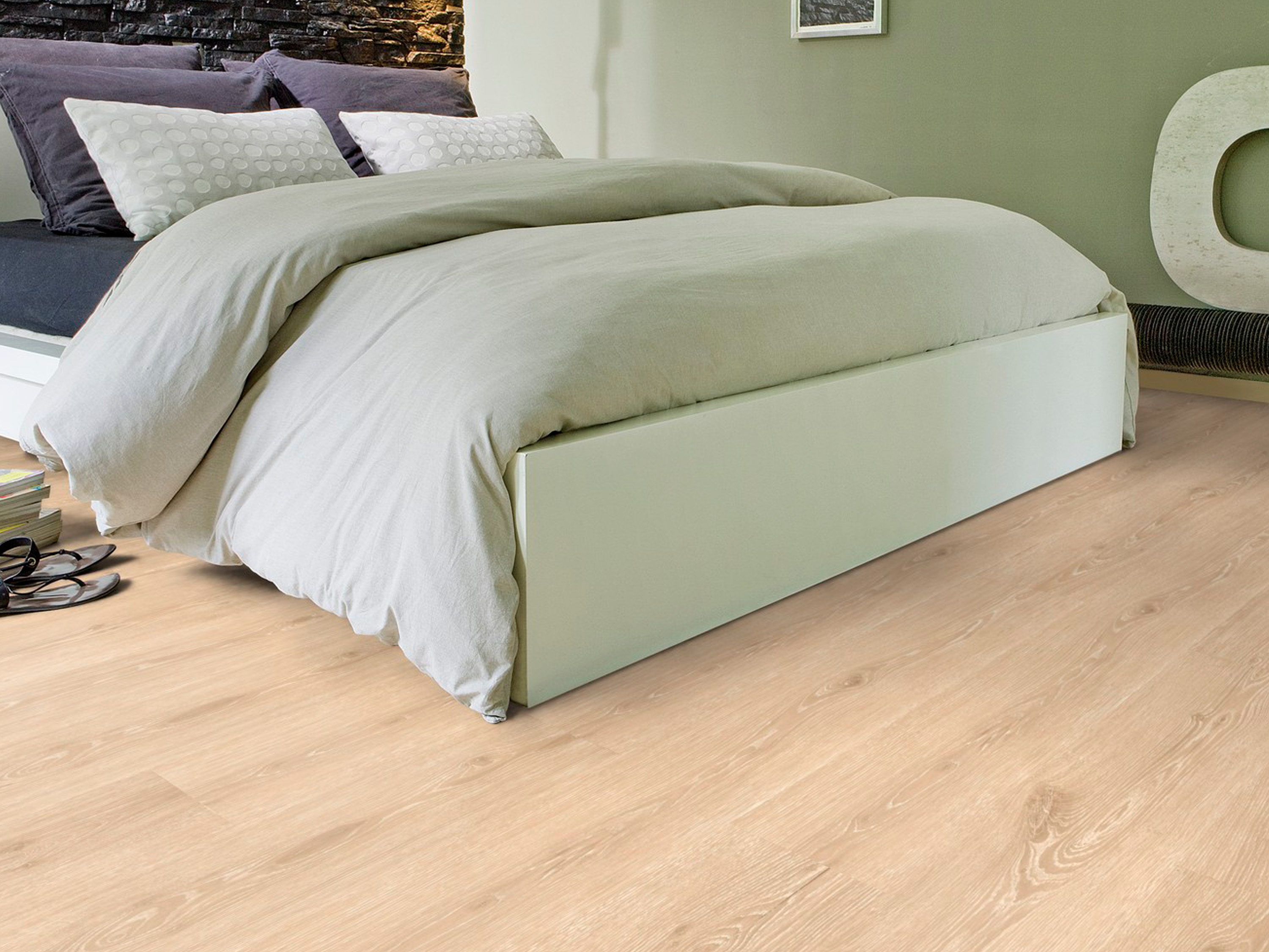 Kork Designboden Wood Basic - Paris Oak, digitalbedrucktes Korkfurnier