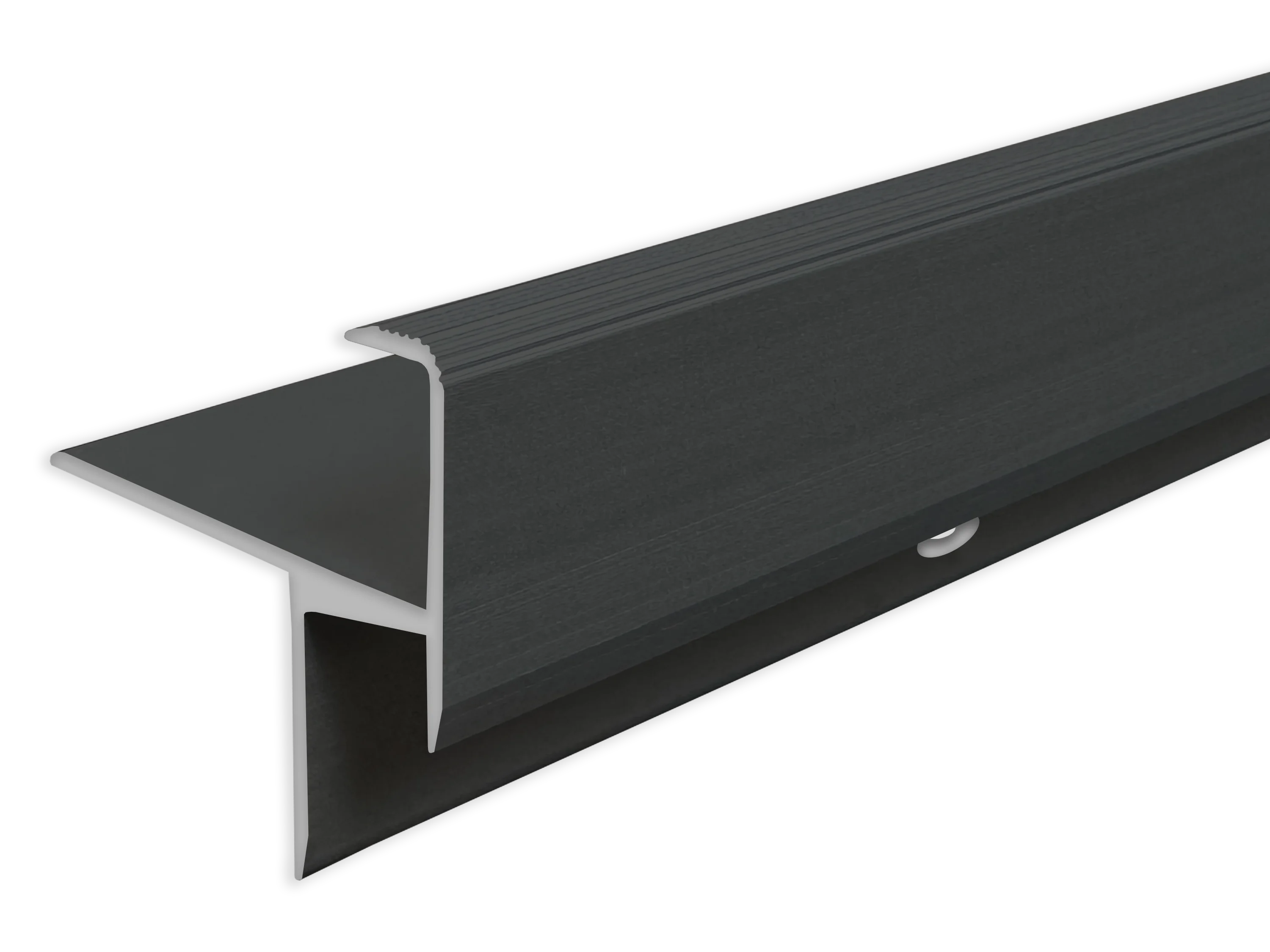 ufitec® Treppenkantenprofil beidseitig für Laminat u. Parkett - Belagshöhen von 13,3 mm-Alu eloxiert