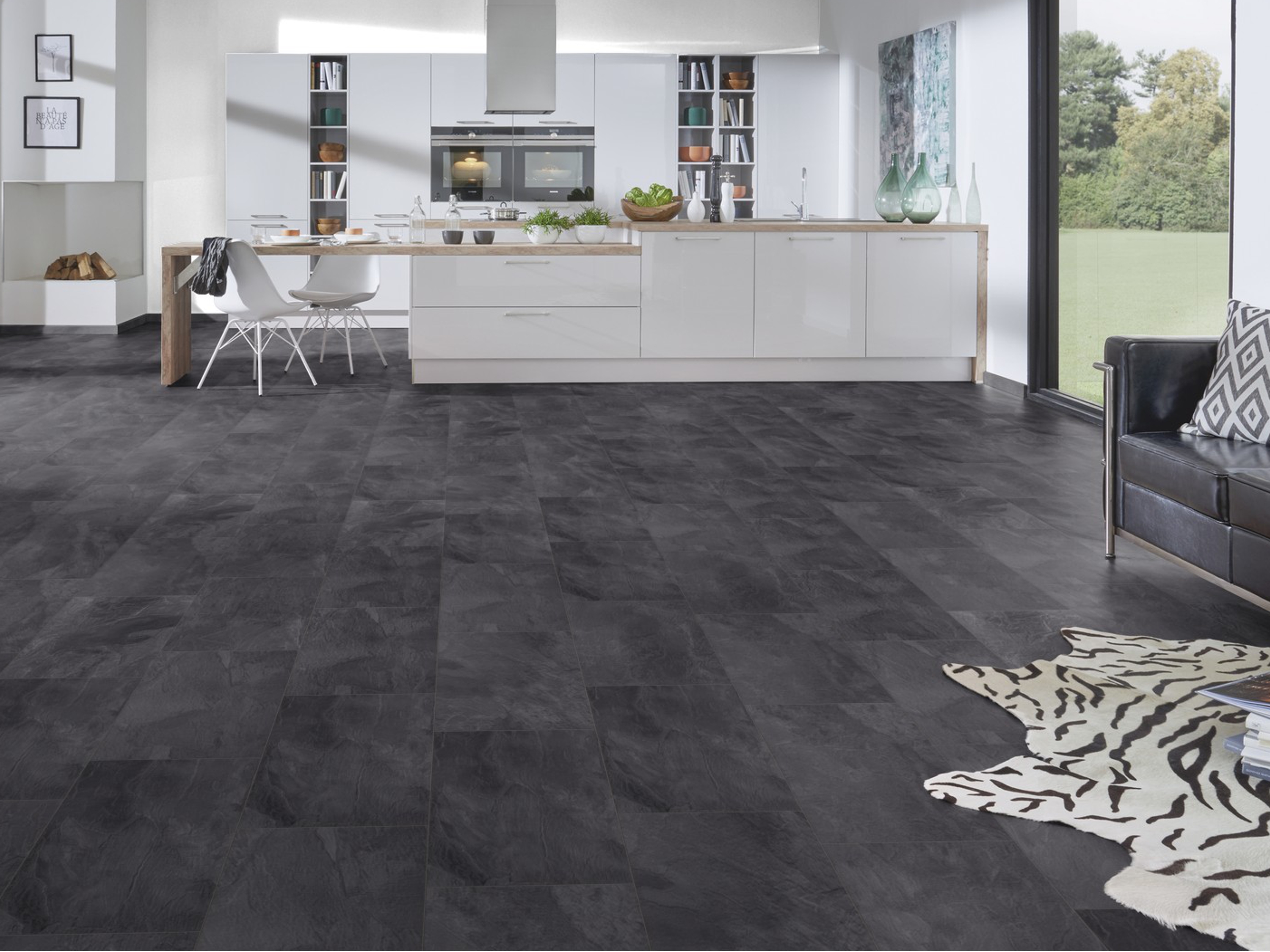 Laminatboden KronoOriginal® Atlantic 8 - Nightfall Slate K389 - 8 mm - MO.RE! Moisture resistant Laminatboden KronoOriginal® Atlantic 8 - Nightfall Slate K389 - 8 mm - MO.RE! Moisture resistant
