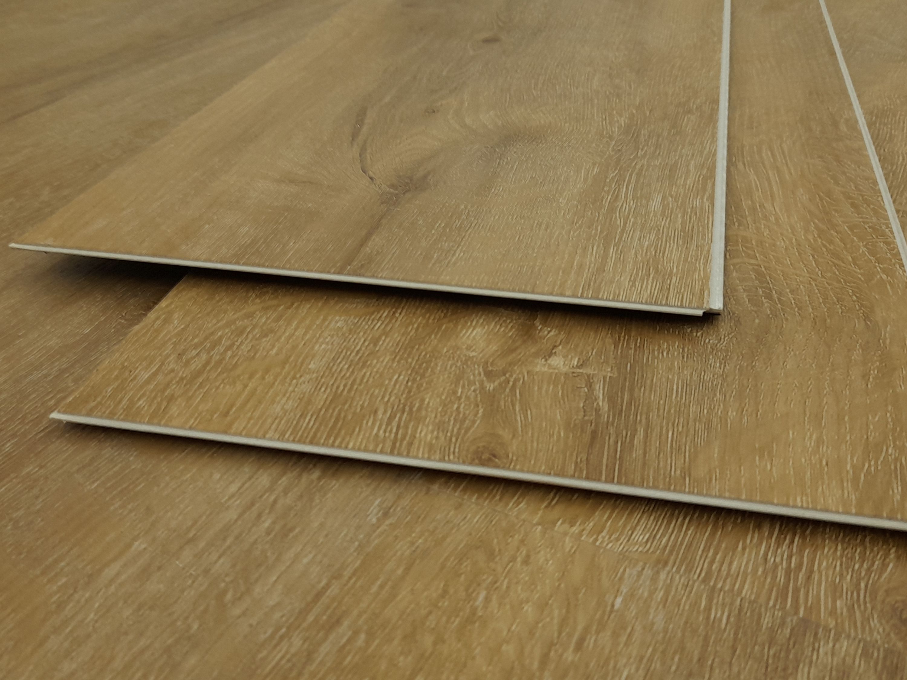 TRECOR® Klick Vinylboden Eiche Premium Natur XXL Landhausdiele 6,5 mm Stark mit integrierter Trittschallunterlage