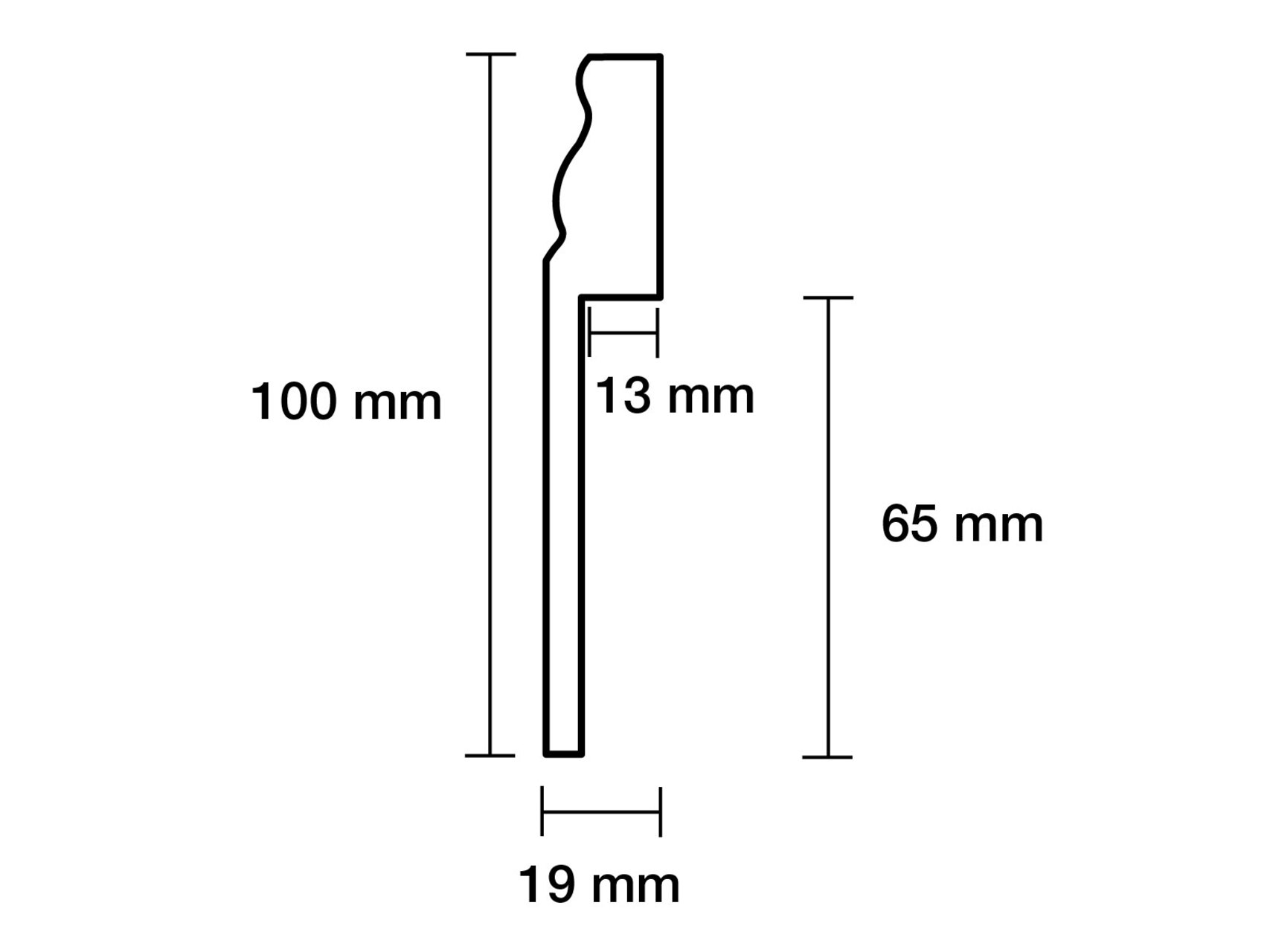 Sockelleiste Abdeckleiste für Fliesensockel im Hamburger Profil, weiß, 19 x 100 mm Sockelleiste Abdeckleiste für Fliesensockel im Hamburger Profil, weiß, 19 x 100 mm