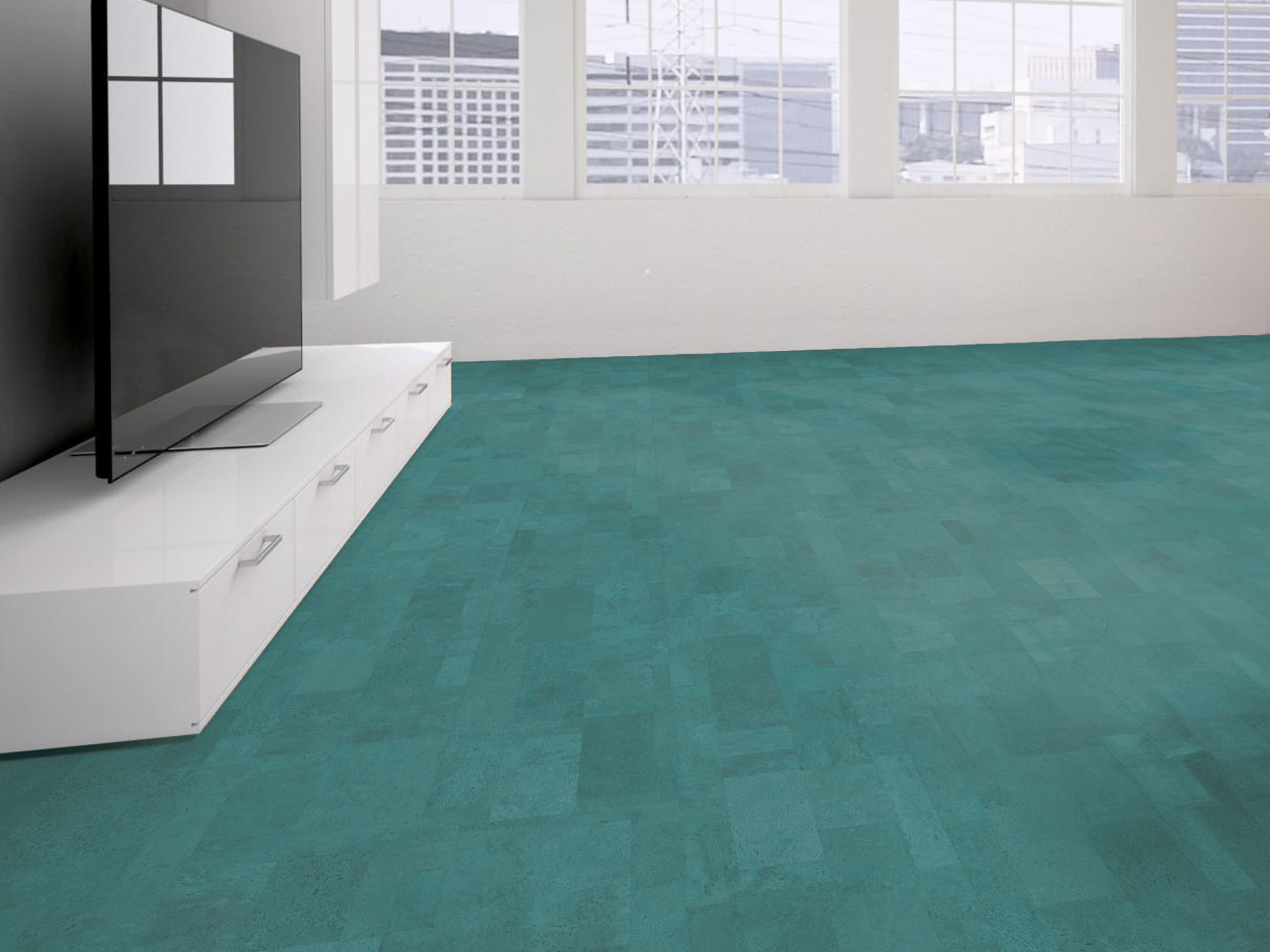 TRECOR® Klick Korkboden Merida - 10 mm Stark - Farbe: Minttürkis TRECOR® Klick Korkboden Merida - 10 mm Stark - Farbe: Minttürkis