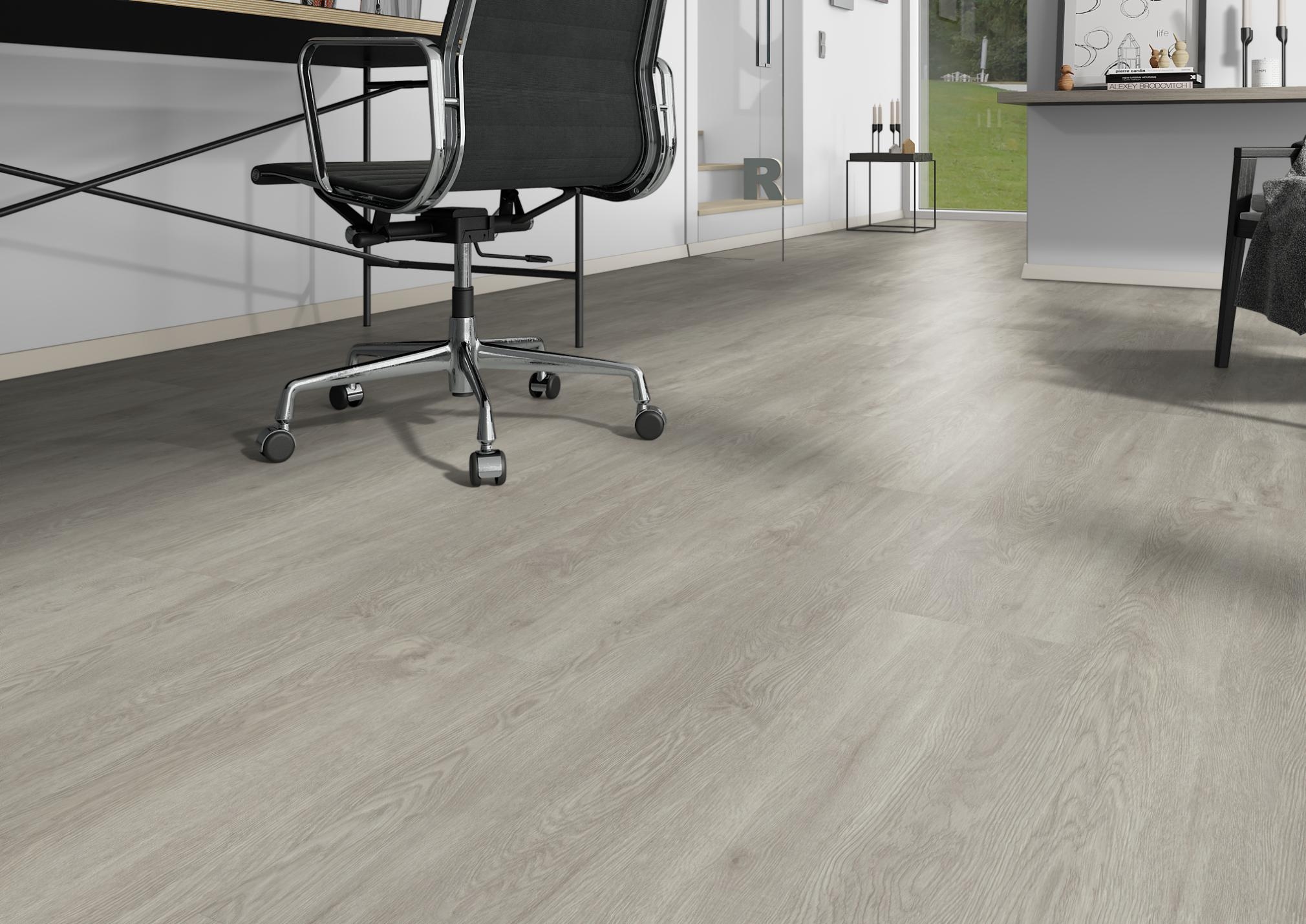 TRECOR® Klick Vinylboden RIGID 5.0 Landhausdiele Trend Oak White - 5 mm Stark TRECOR® Klick Vinylboden RIGID 5.0 Landhausdiele Trend Oak White - 5 mm Stark