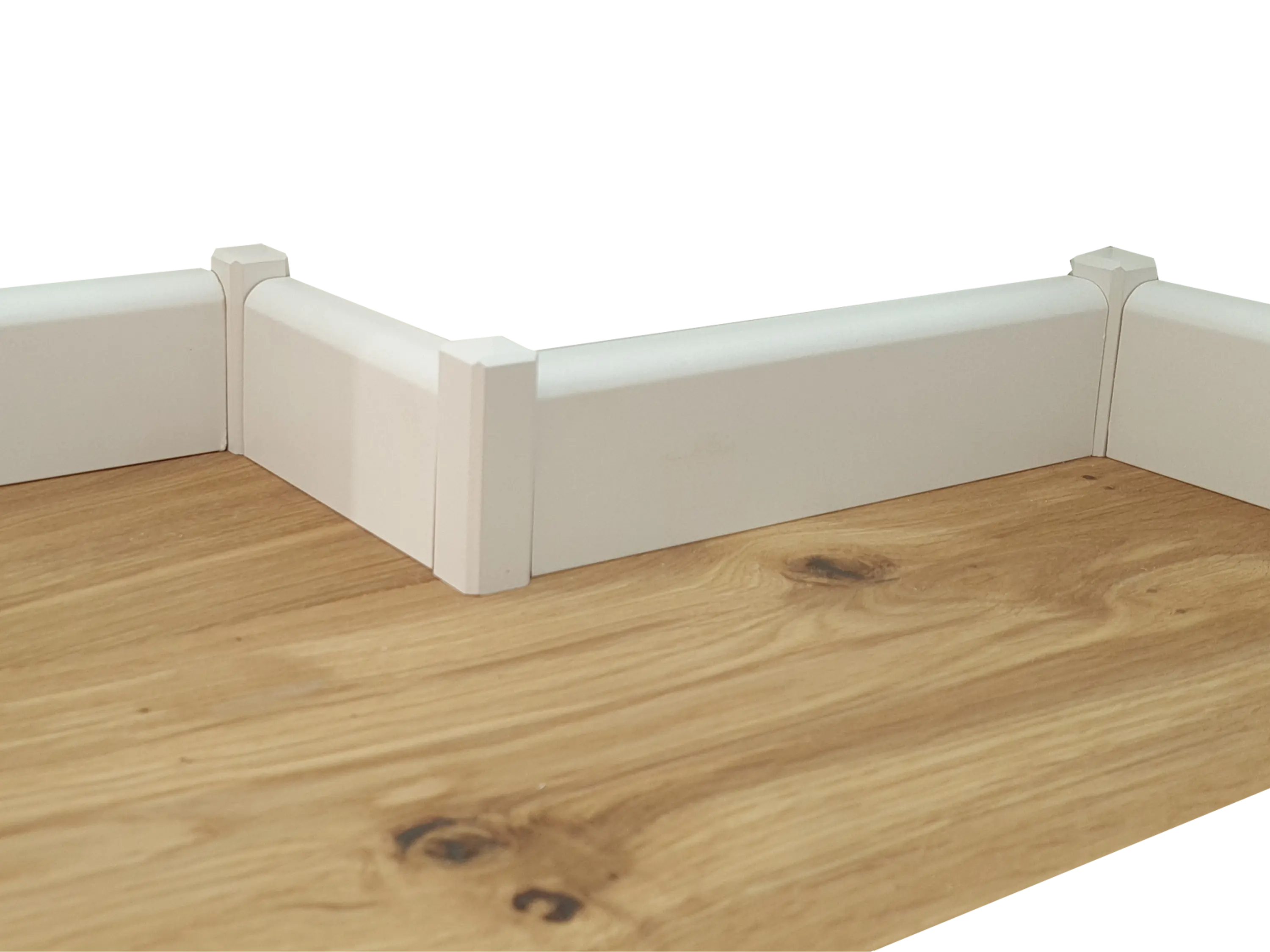 Trecor® Sockelleiste CLASSIC Nürnberger Profil, MDF, weiß Trecor® Sockelleiste CLASSIC Nürnberger Profil, MDF, weiß
