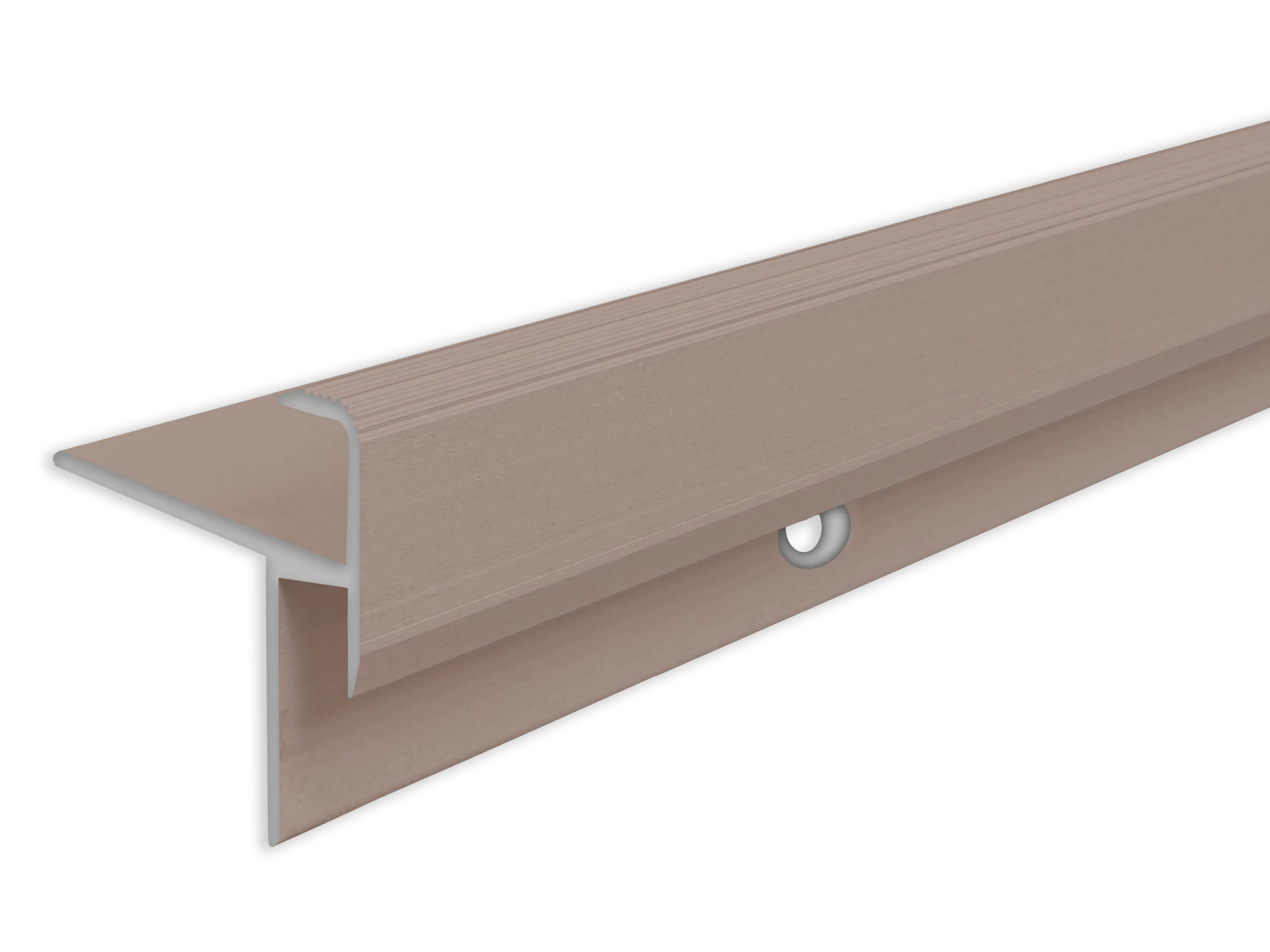 ufitec® Treppenkantenprofil beidseitig für Laminat u. Parkett - Belagshöhen von 8,5 mm Alu eloxiert ufitec® Treppenkantenprofil beidseitig für Laminat u. Parkett - Belagshöhen von 8,5 mm Alu eloxiert