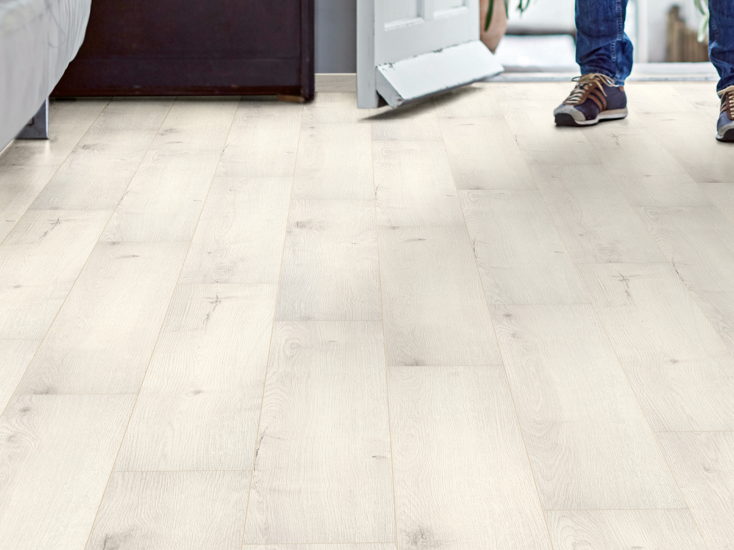 Klick-Designboden Pearl River Oak K500 Fliesenoptik Organic Flex 7 mm, mit integr. Trittschalldämmung Klick-Designboden Pearl River Oak K500 Fliesenoptik Organic Flex 7 mm, mit integr. Trittschalldämmung
