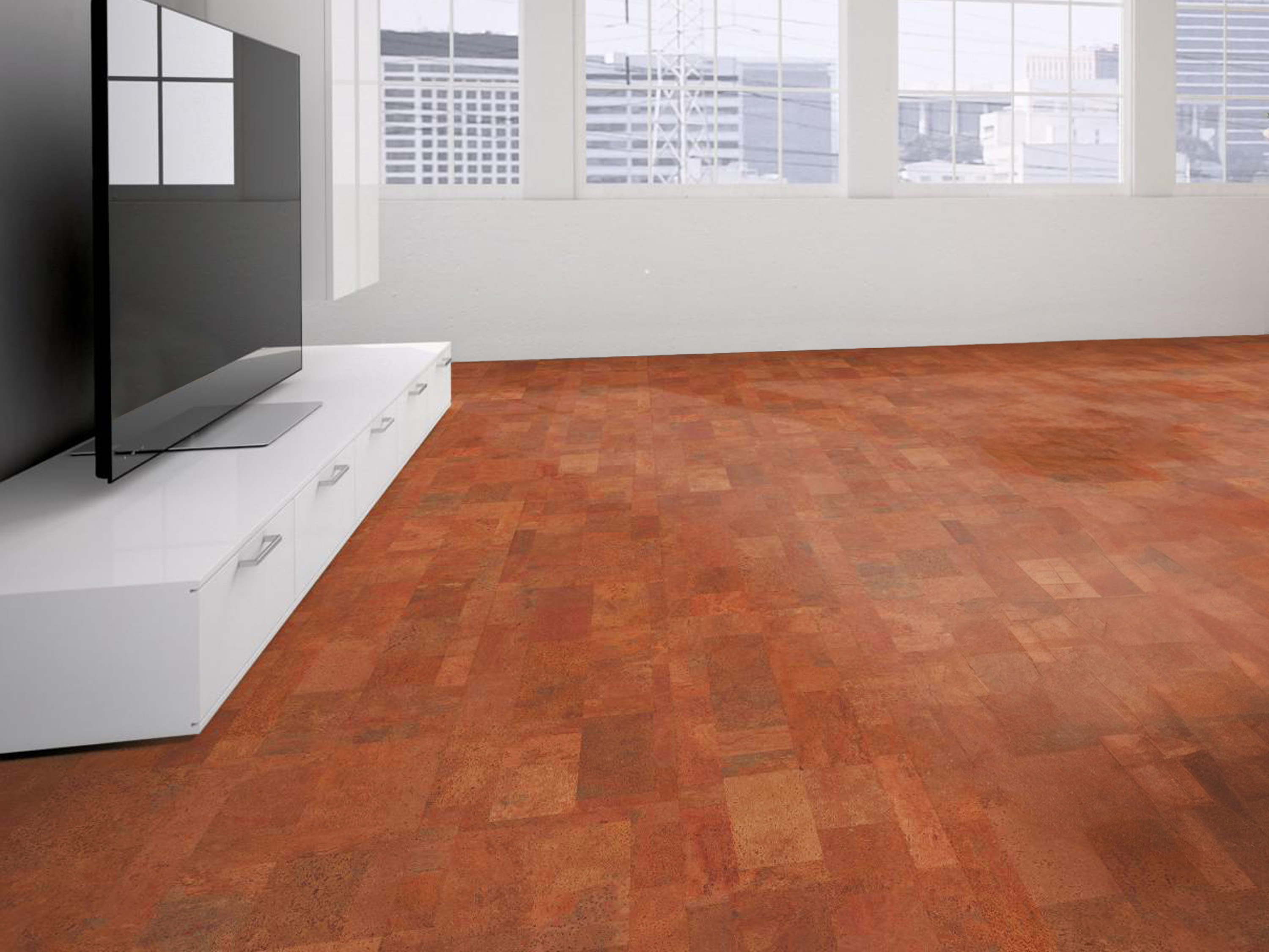 TRECOR® Klick Korkboden Merida - 10 mm Stark - Farbe: Korallenrot TRECOR® Klick Korkboden Merida - 10 mm Stark - Farbe: Korallenrot