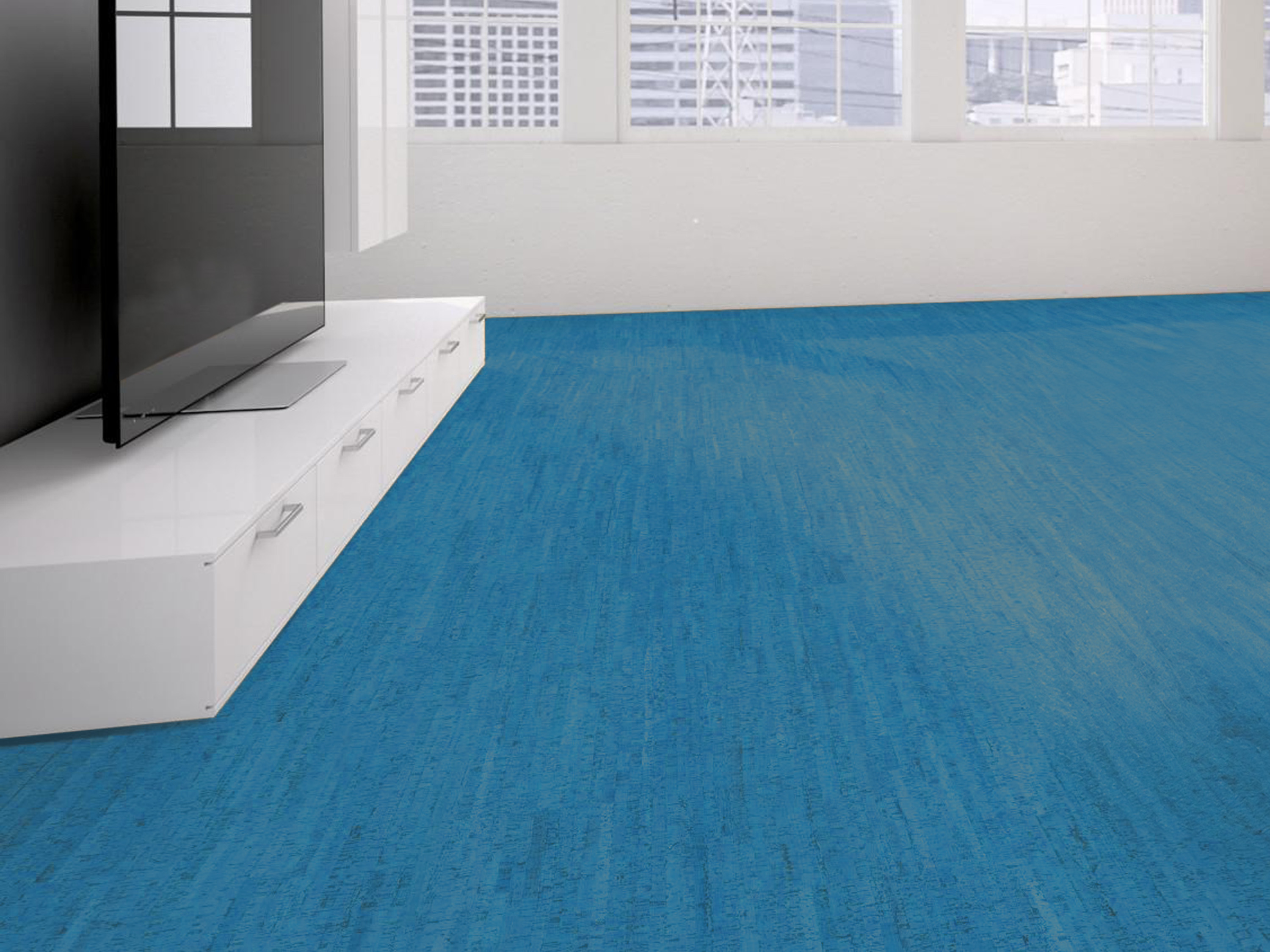 TRECOR® Klick Korkboden Mazara - 10 mm Stark - Farbe: Himmelblau TRECOR® Klick Korkboden Mazara - 10 mm Stark - Farbe: Himmelblau