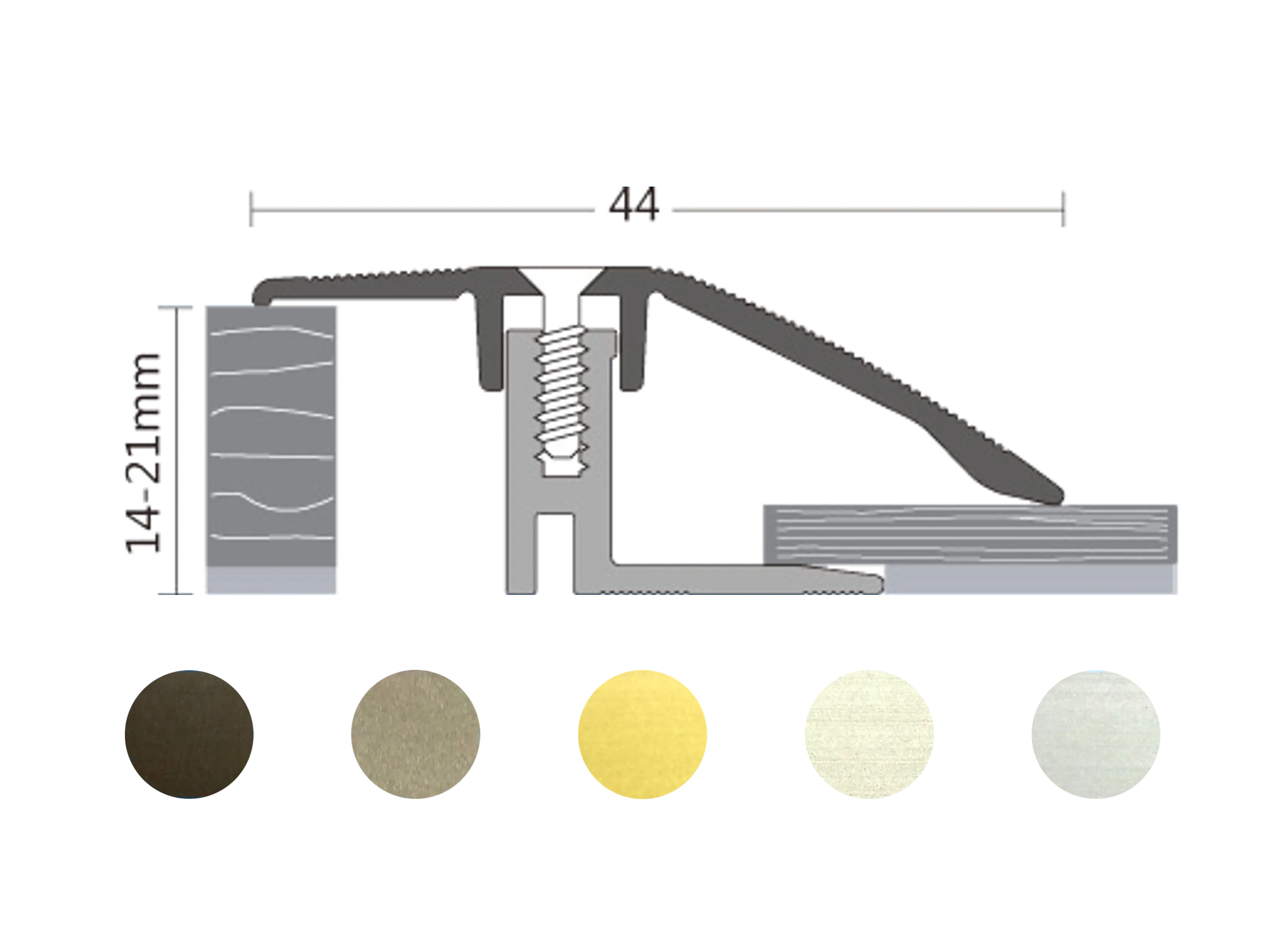 ufitec® TPL Profi max Höhenausgleichsprofil / Niveauausgleichsprofil - für Belagshöhen von 14-21 mm ufitec® TPL Profi max Höhenausgleichsprofil / Niveauausgleichsprofil - für Belagshöhen von 14-21 mm