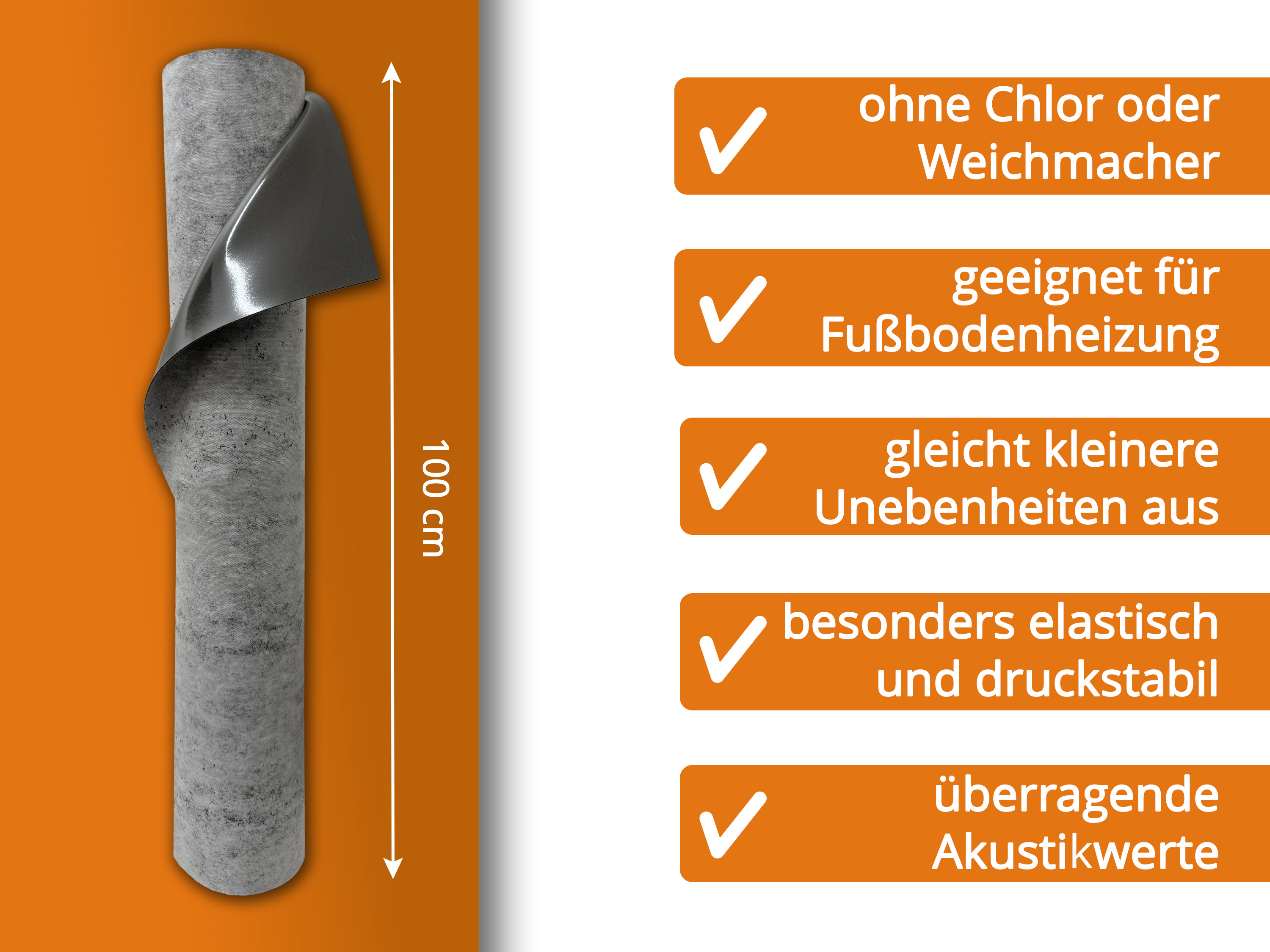uficell® Silence Floor Akustik Trittschalldämmung mit Mineralsandfüllung B-Ware uficell® Silence Floor Akustik Trittschalldämmung mit Mineralsandfüllung B-Ware