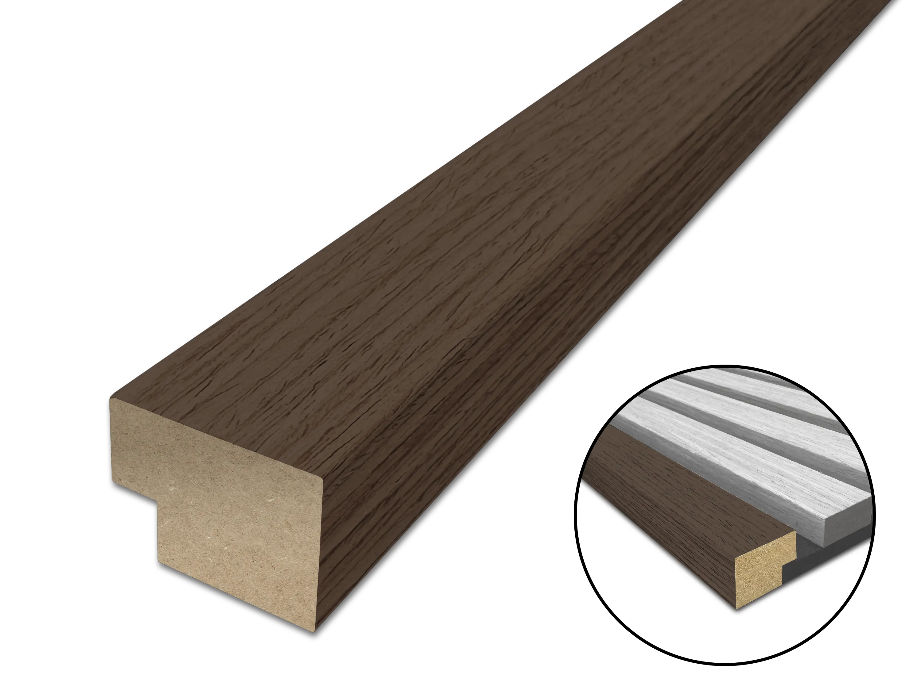 Abschlussleiste für Akustikpaneele 260 cm - verfügbar in allen Dekoren