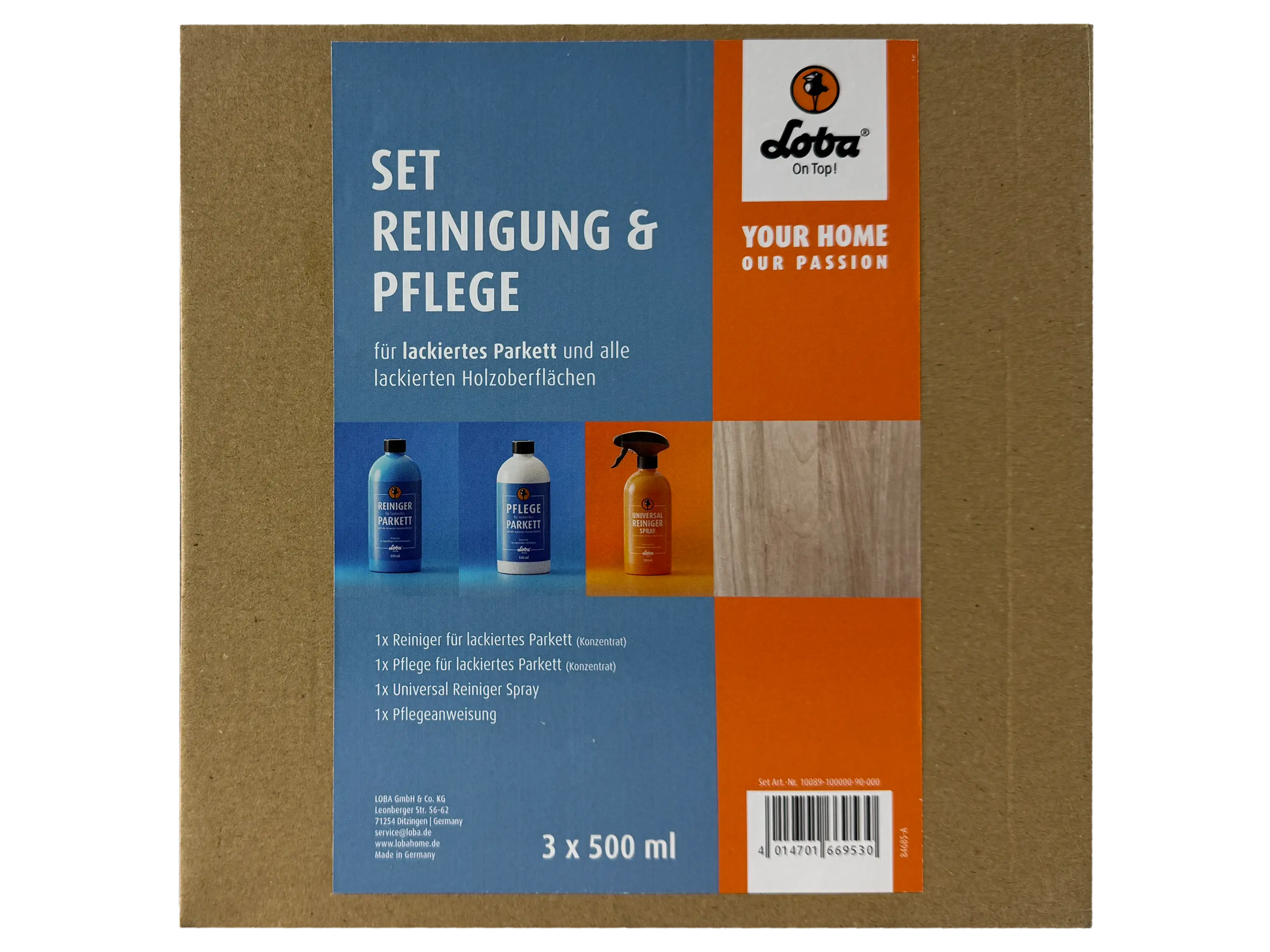 LOBAHOME Set Reinigung & Pflege für lackierte Parkettböden und Holzoberflächen LOBAHOME Set Reinigung & Pflege für lackierte Parkettböden und Holzoberflächen