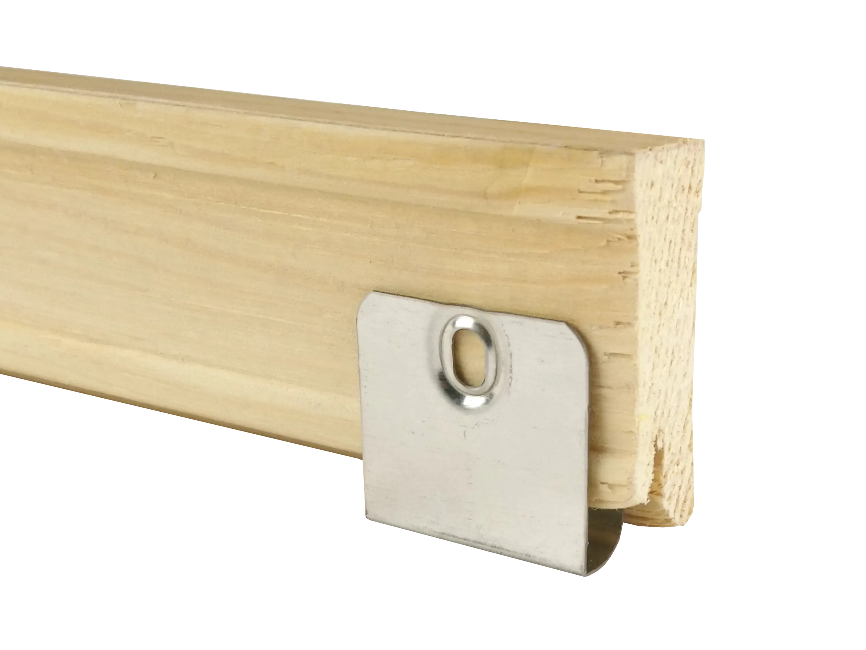 Eiche Holz Sockelleiste mit Ausfräsung für Kork- und Designböden, Format: 18 x 50 x 2700 mm Eiche Holz Sockelleiste mit Ausfräsung für Kork- und Designböden, Format: 18 x 50 x 2700 mm