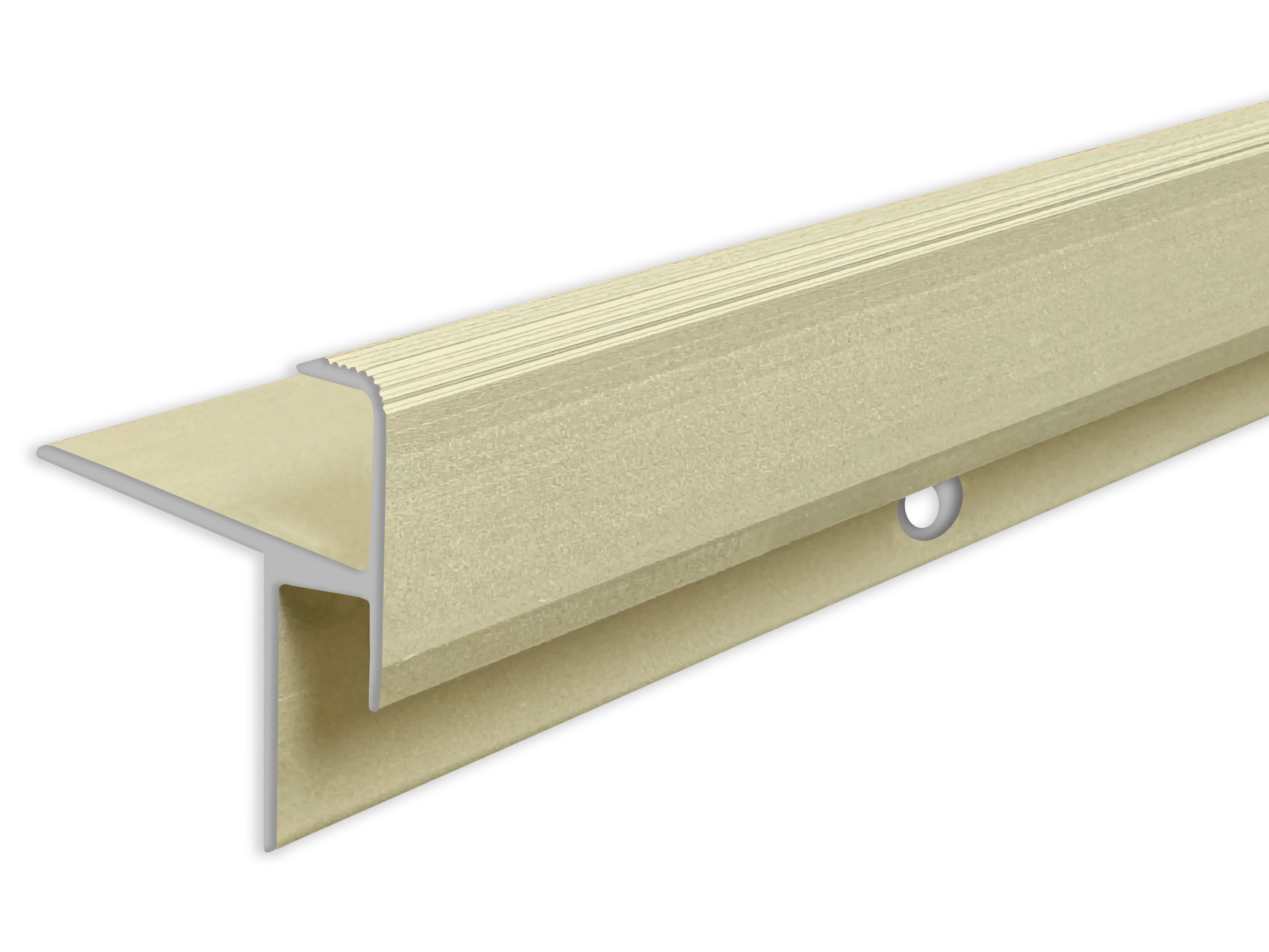 ufitec® Treppenkantenprofil beidseitig für Laminat u. Parkett - Belagshöhen von 10,3 mm-Alu eloxiert