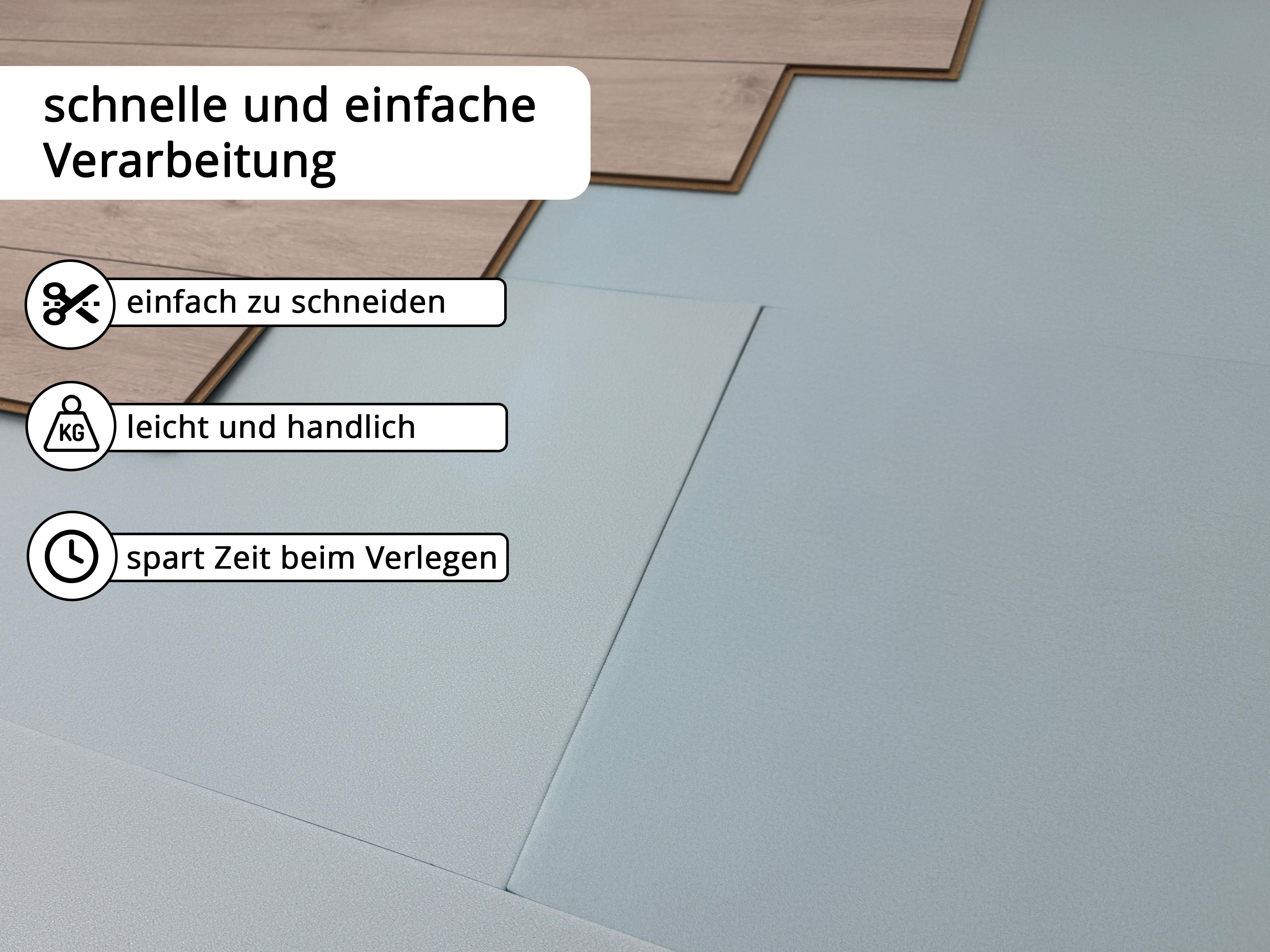 uficell® Soft-Step XPS Trittschalldämmung - 5 mm Stark - bis 20 dB(A) Trittschallverbesserung