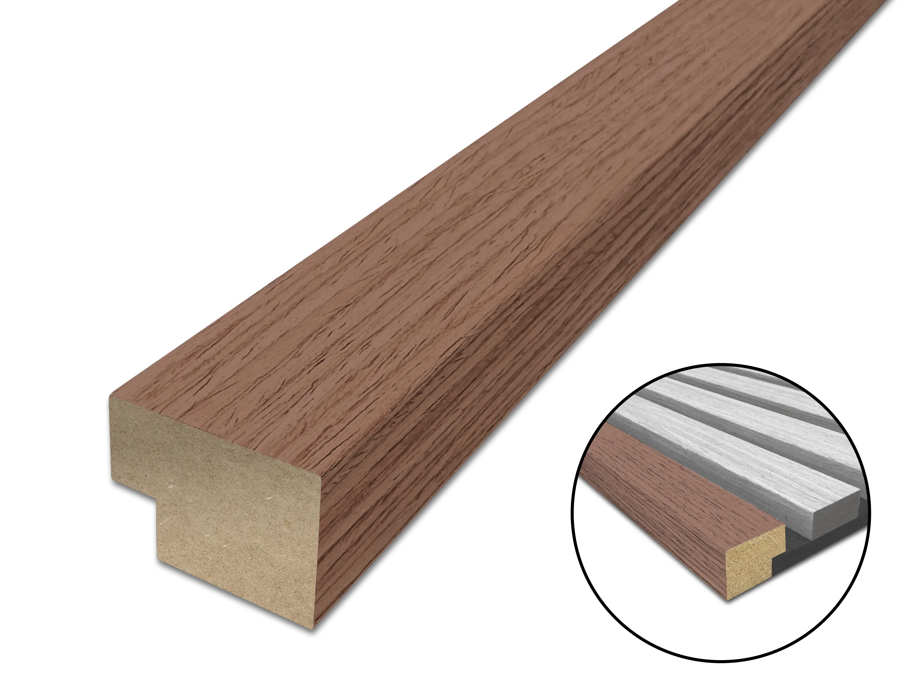 Abschlussleiste für Akustikpaneele 260 cm - verfügbar in allen Dekoren