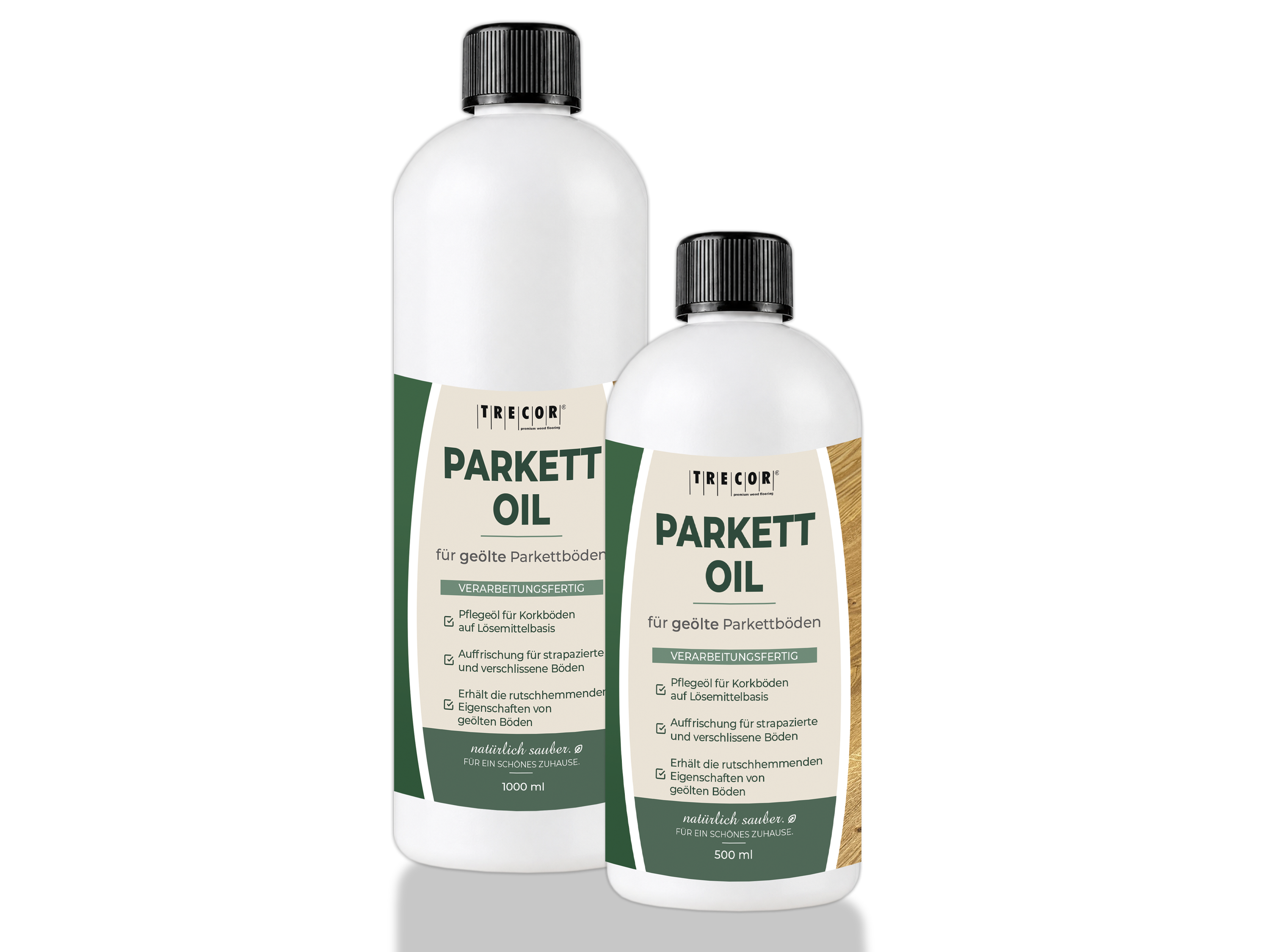 TRECOR Parkett Oil Pflegemittel für geölte Parkettböden, schützt vor Verschleiß und Nässe