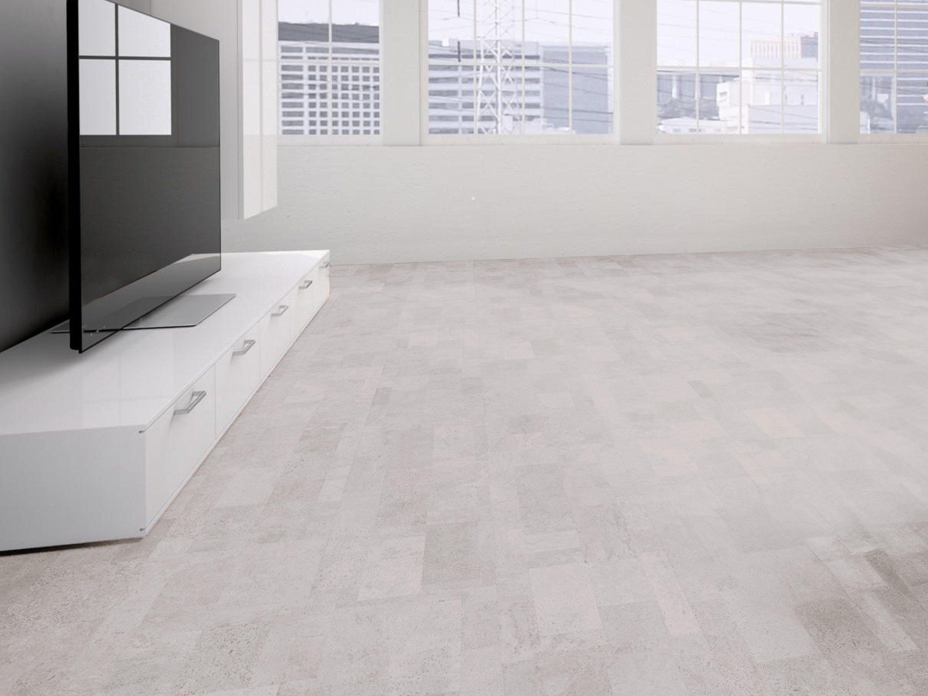 TRECOR® Klick Korkboden Merida - 10 mm Stark - Farbe: Weiß TRECOR® Klick Korkboden Merida - 10 mm Stark - Farbe: Weiß