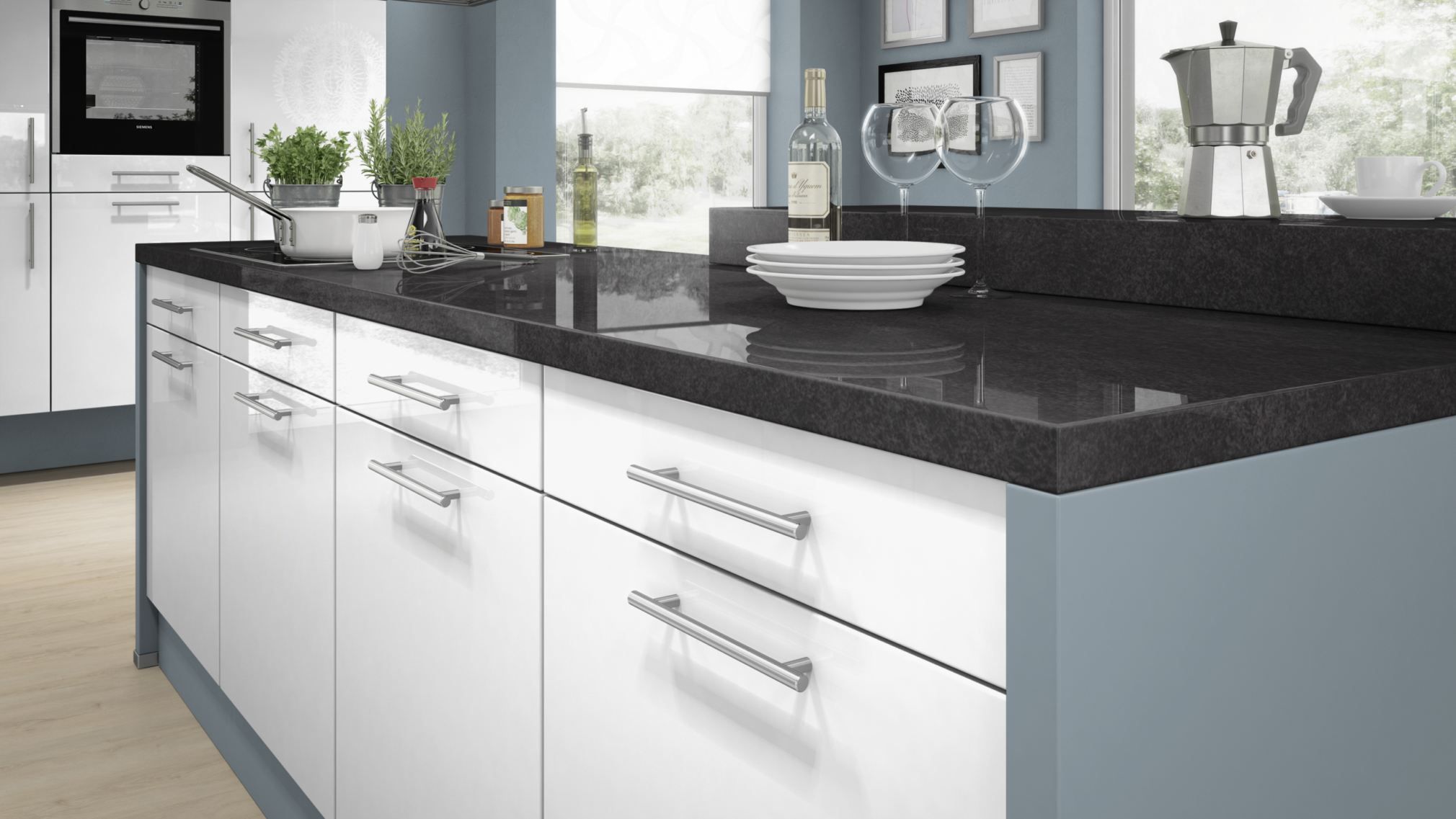 TRECOR® Klick Vinylboden Eiche Premium Weiss XXL Landhausdiele 6,5 mm Stark mit integrierter Trittschallunterlage TRECOR® Klick Vinylboden Eiche Premium Weiss XXL Landhausdiele 6,5 mm Stark mit integrierter Trittschallunterlage