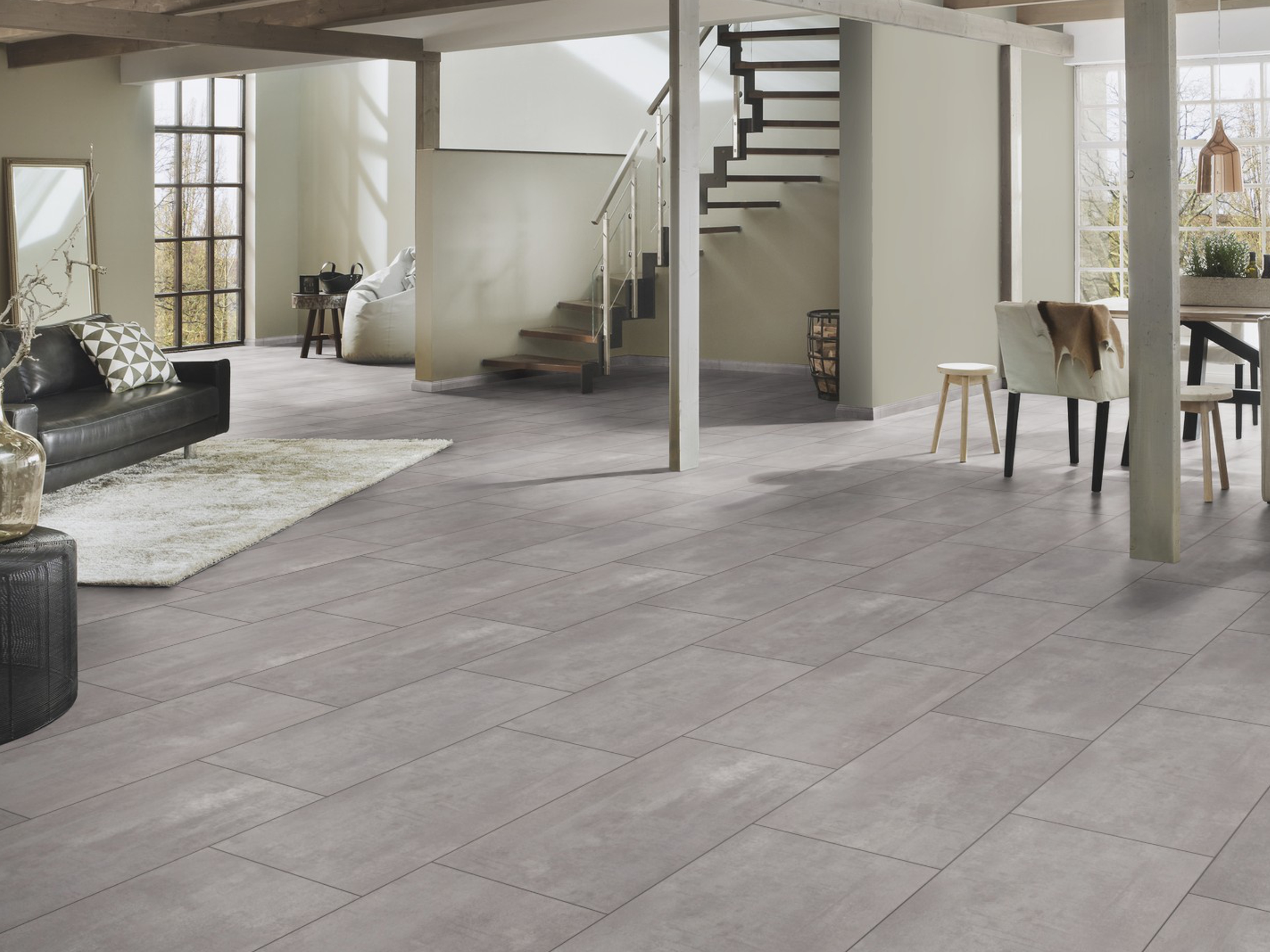 Laminatboden KronoOriginal® Atlantic 8 - Pearl Grey Oxide 4375 - 8 mm - MO.RE! Moisture resistant Laminatboden KronoOriginal® Atlantic 8 - Pearl Grey Oxide 4375 - 8 mm - MO.RE! Moisture resistant