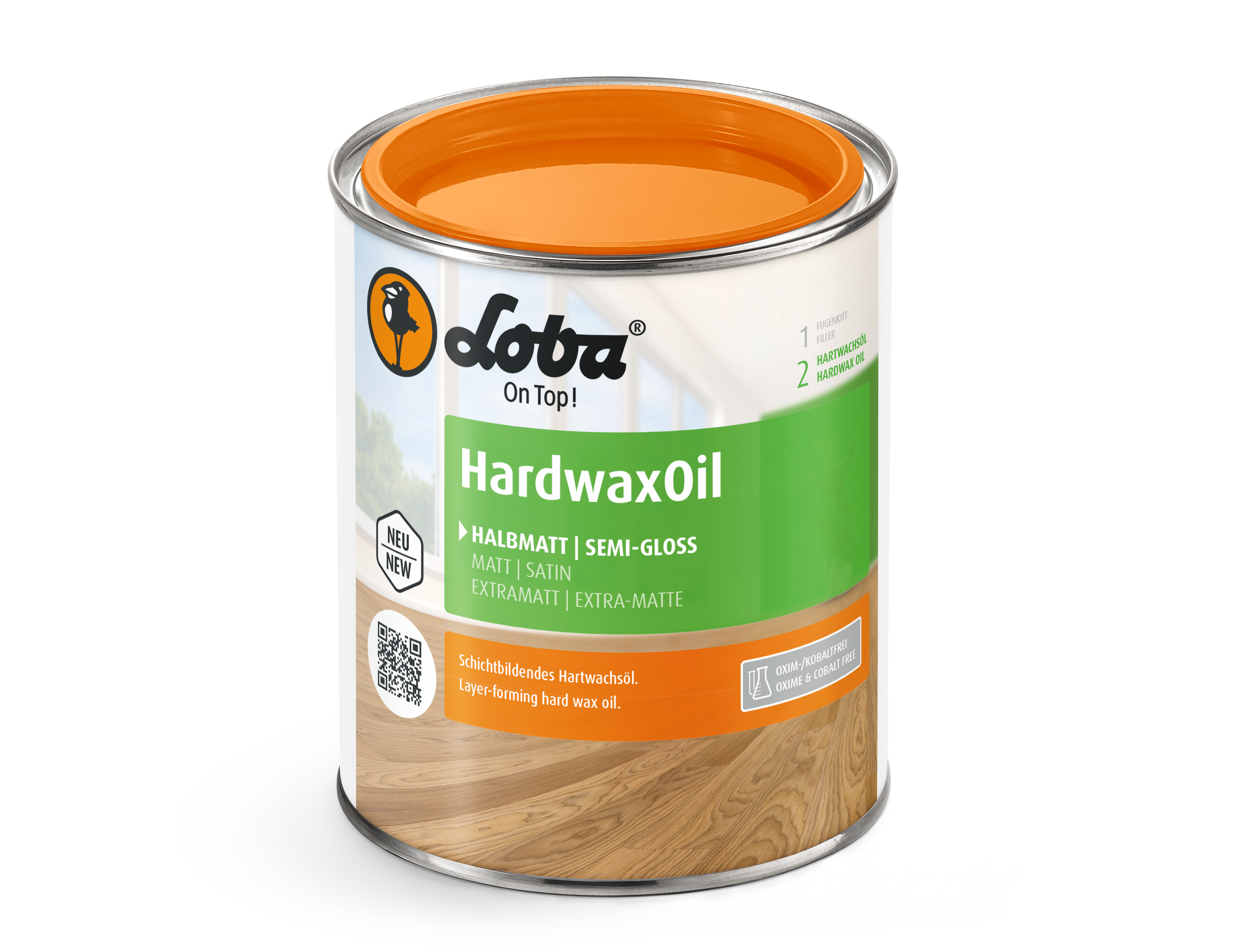 LOBA HardwaxOil extramatt, Hartwachsöl, 2,5 Liter
