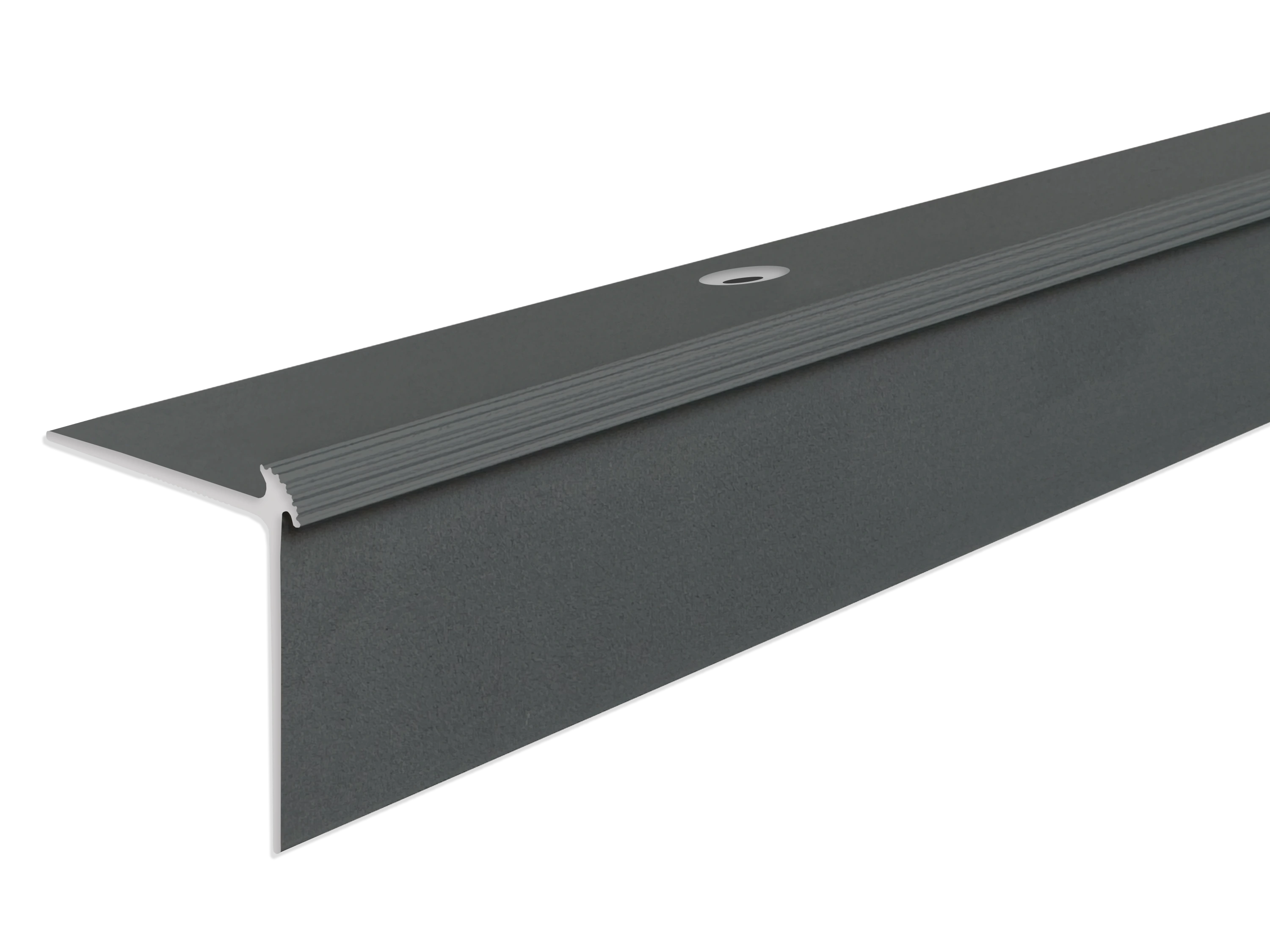 ufitec® Treppenkantenprofil beidseitig für Vinylböden für Belagshöhen von 2 mm - Alu eloxiert