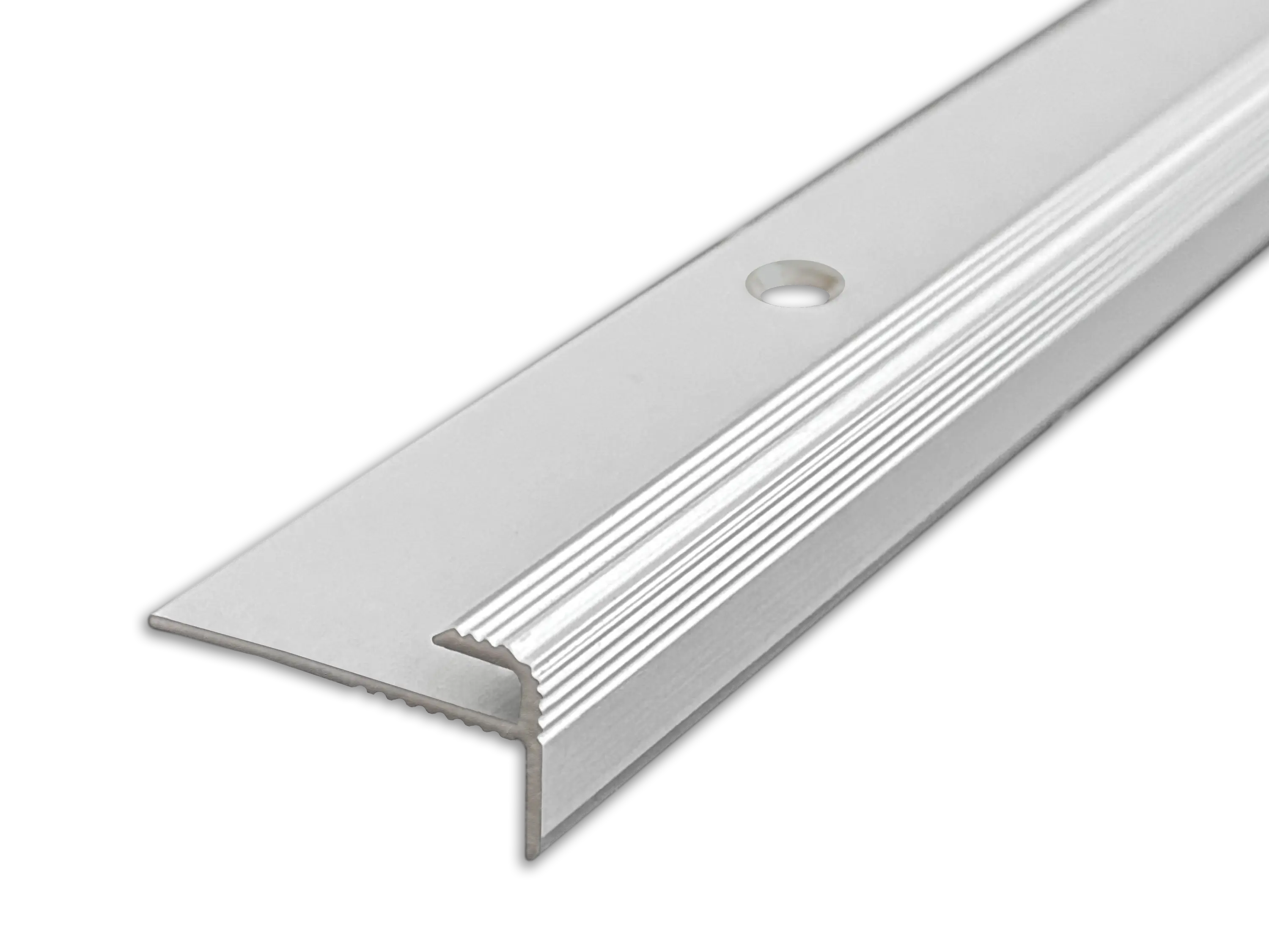 ufitec® Einschubprofil für Belagshöhen bis 3 mm mit 7 mm Nase Treppen-/Stufen Abschlussprofil