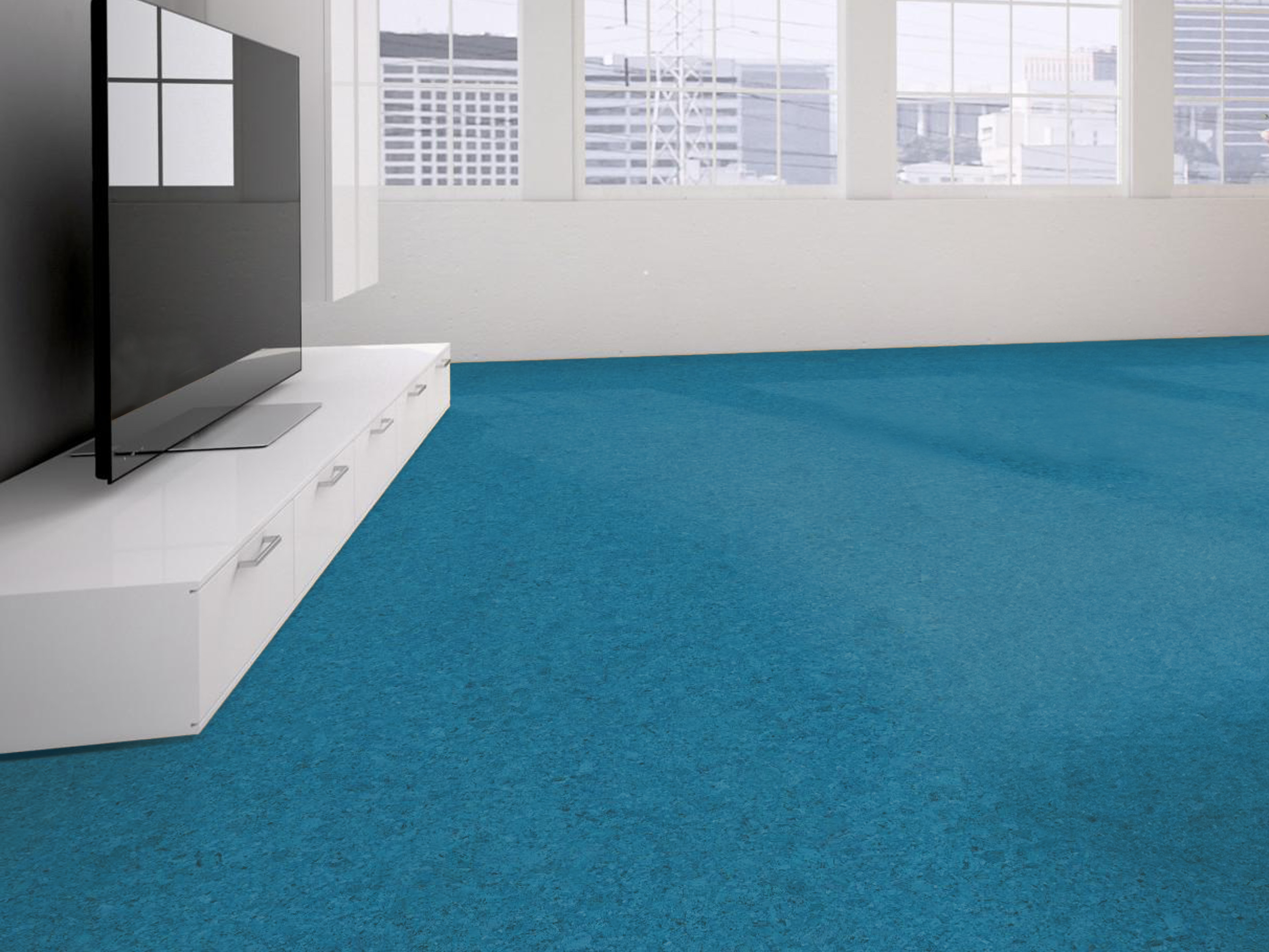TRECOR® Klick Korkboden FORTI - 10 mm Stark - Farbe: Himmelblau TRECOR® Klick Korkboden FORTI - 10 mm Stark - Farbe: Himmelblau